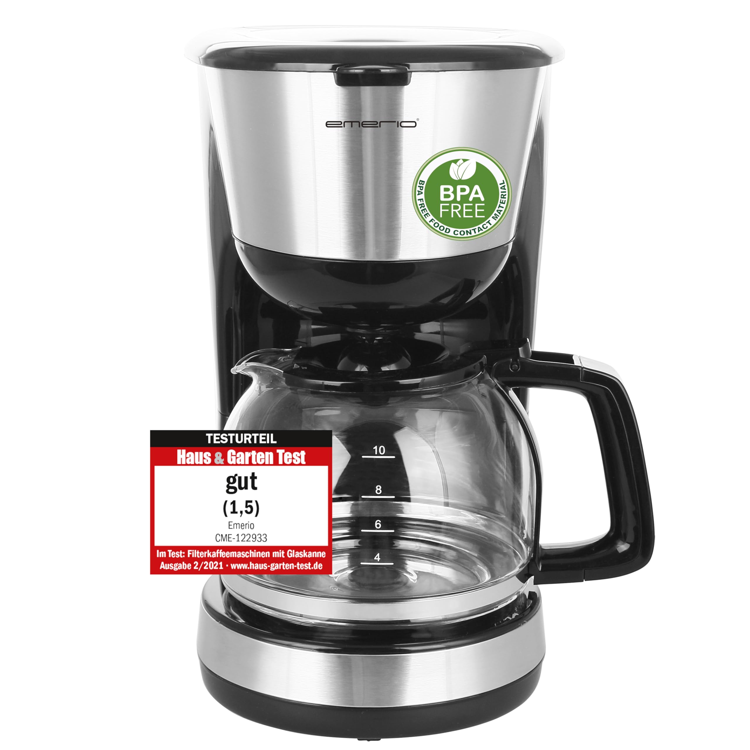 Amazon.de: Emerio CME-122933, Filter Kaffeemaschine, 1.25l für bis 