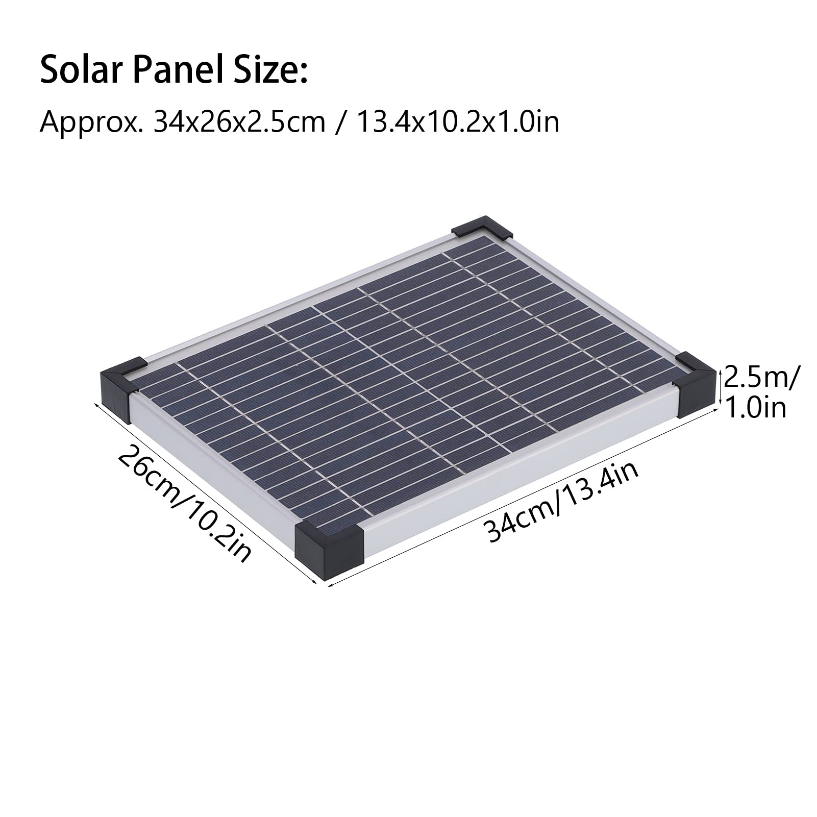 Bomba de agua solar de 17 V/10 W, fuente eficiente y respetuosa con el medio ambiente, sin enchufe, para estanque de peces y acuario, material ABS