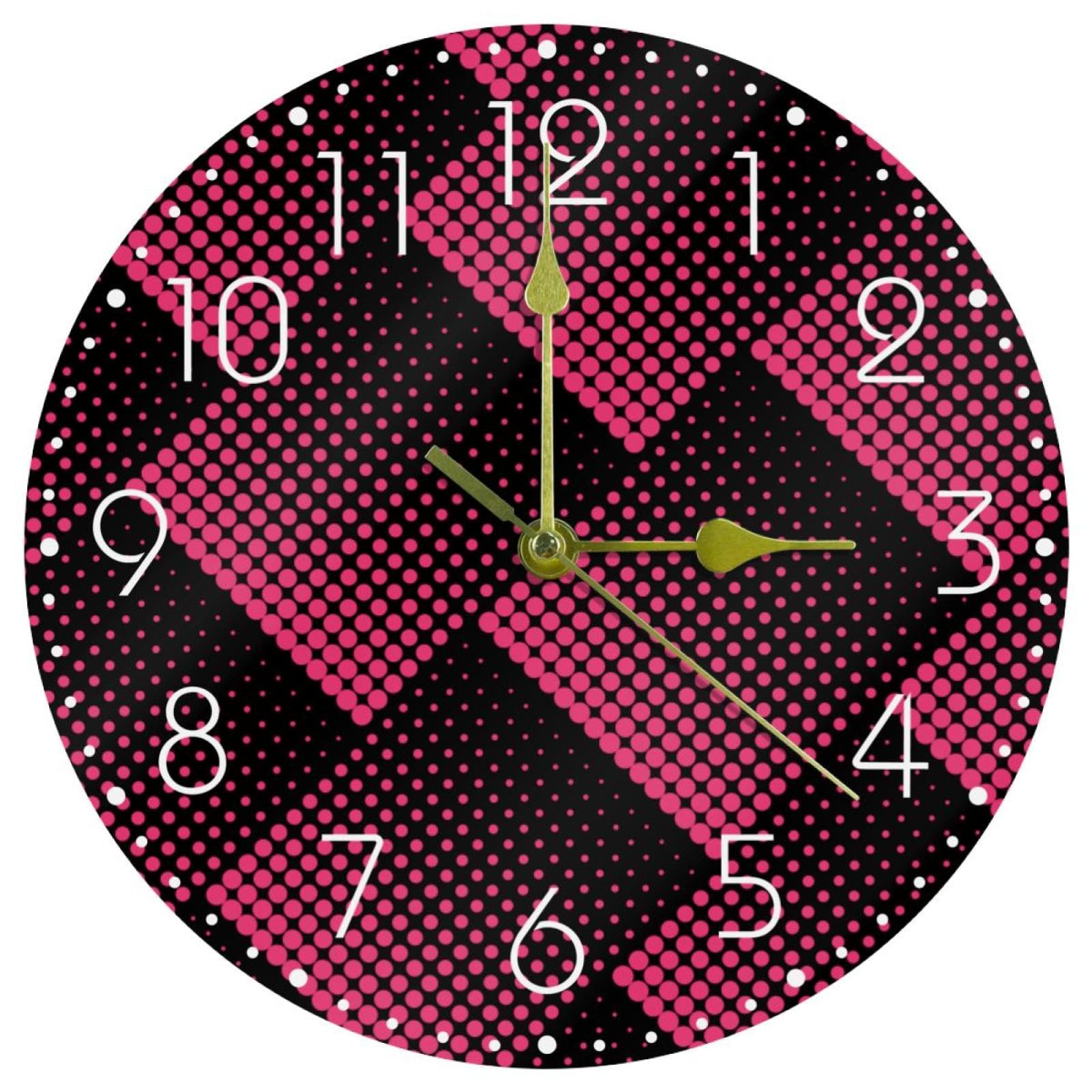 Horloge décorative en acrylique noir de haute qualité au design géométrique