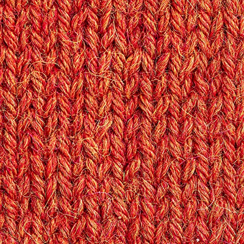 Cavayoma 100% Baby Alpaca Yarn Light Worsted In 35+ Colors (Itch-Free) #3 Dk Weight Yarn For Knitting & Crocheting Set Of 6 Skeins (300G, 10,5Oz) Hand Selected Quality From Peru - Orange (Melange) #TOP4