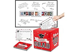 dazonge Graduation Decorations Class of 2024 Red