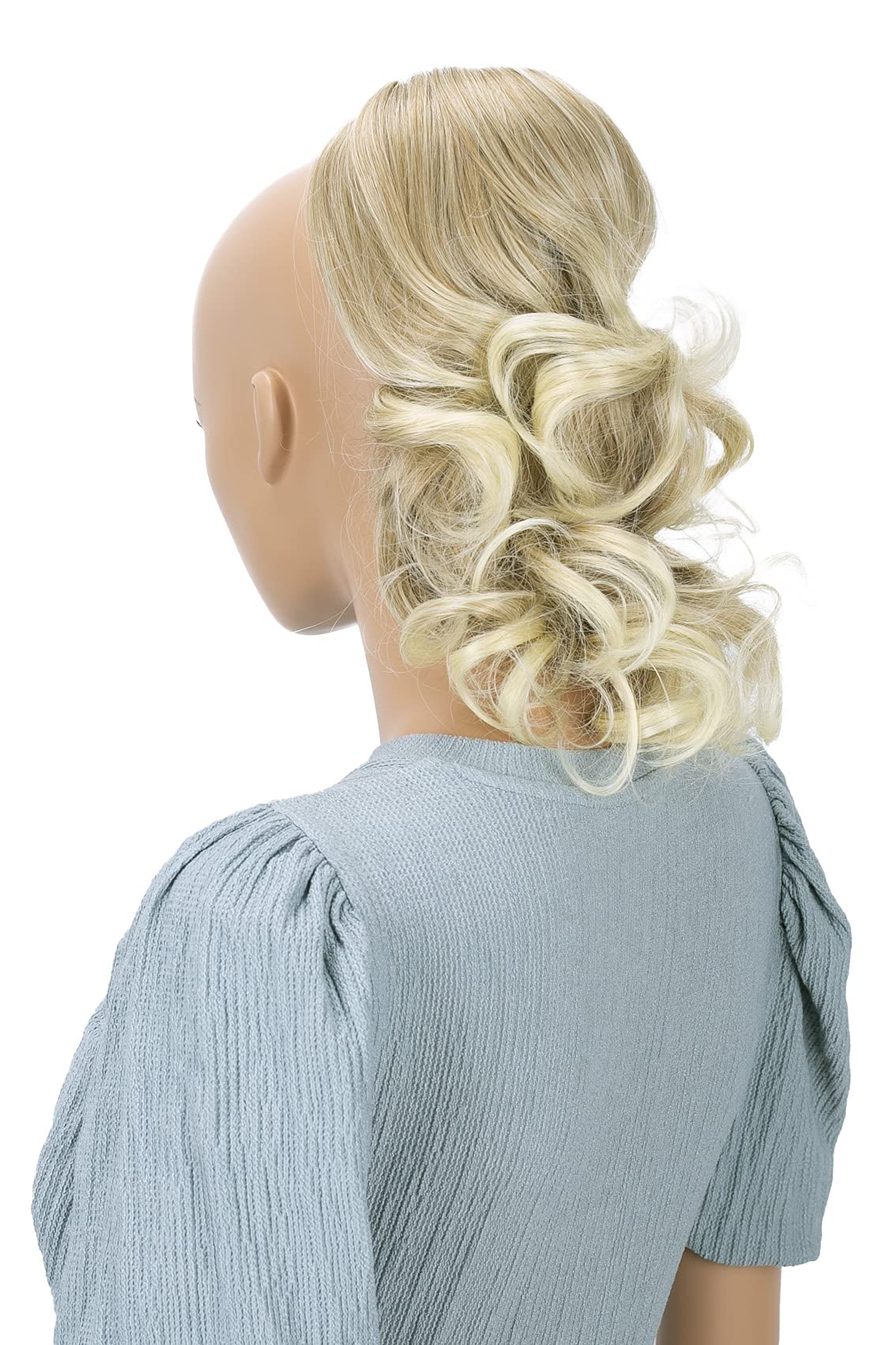 CAISHA 12" Hair Piece Braid Ponytail Extension Voluminous Wavy Honey Blond Mix PH210