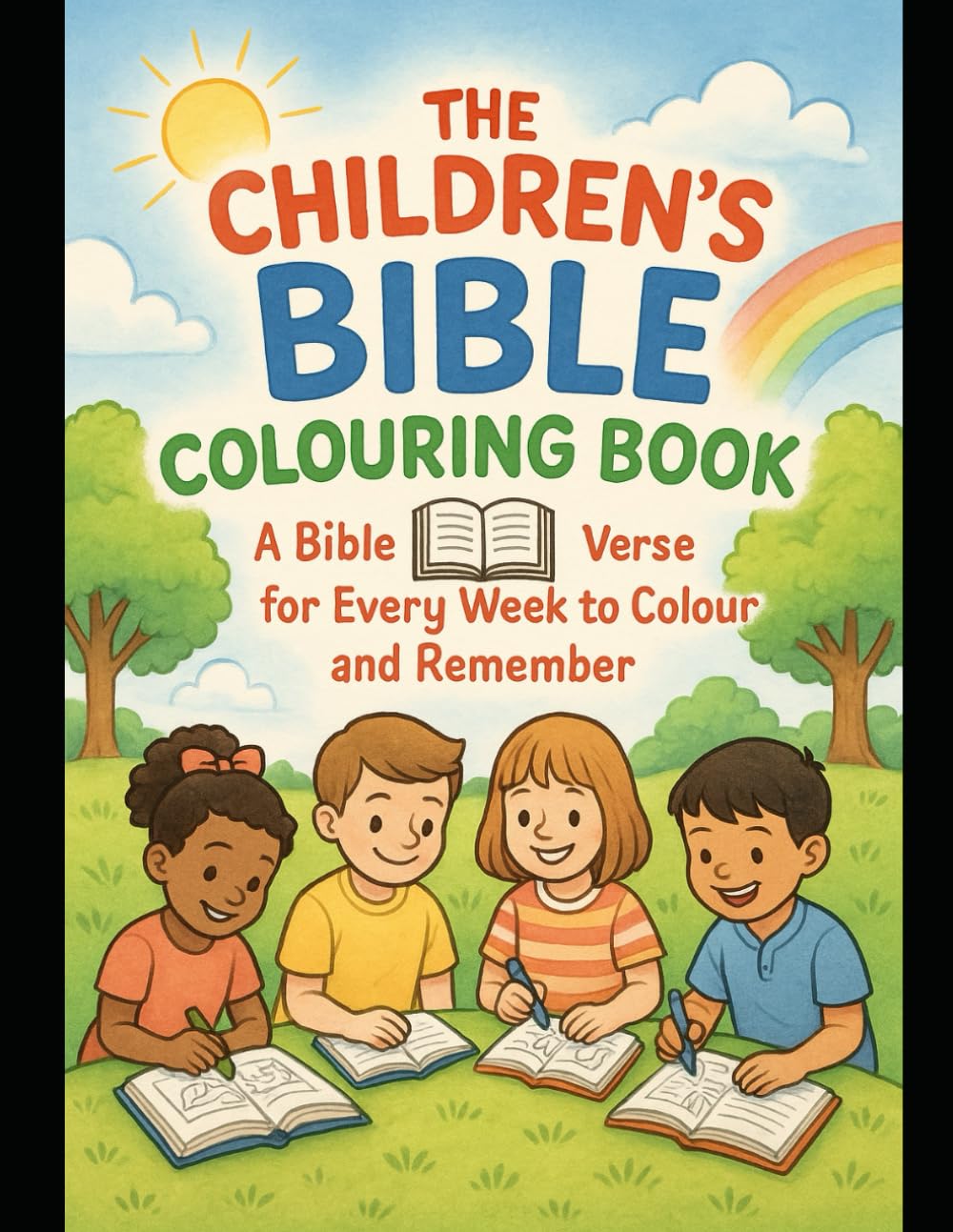 The Children's Bible Colouring Book: A Bible Verse For Every Week To Colour and Remember