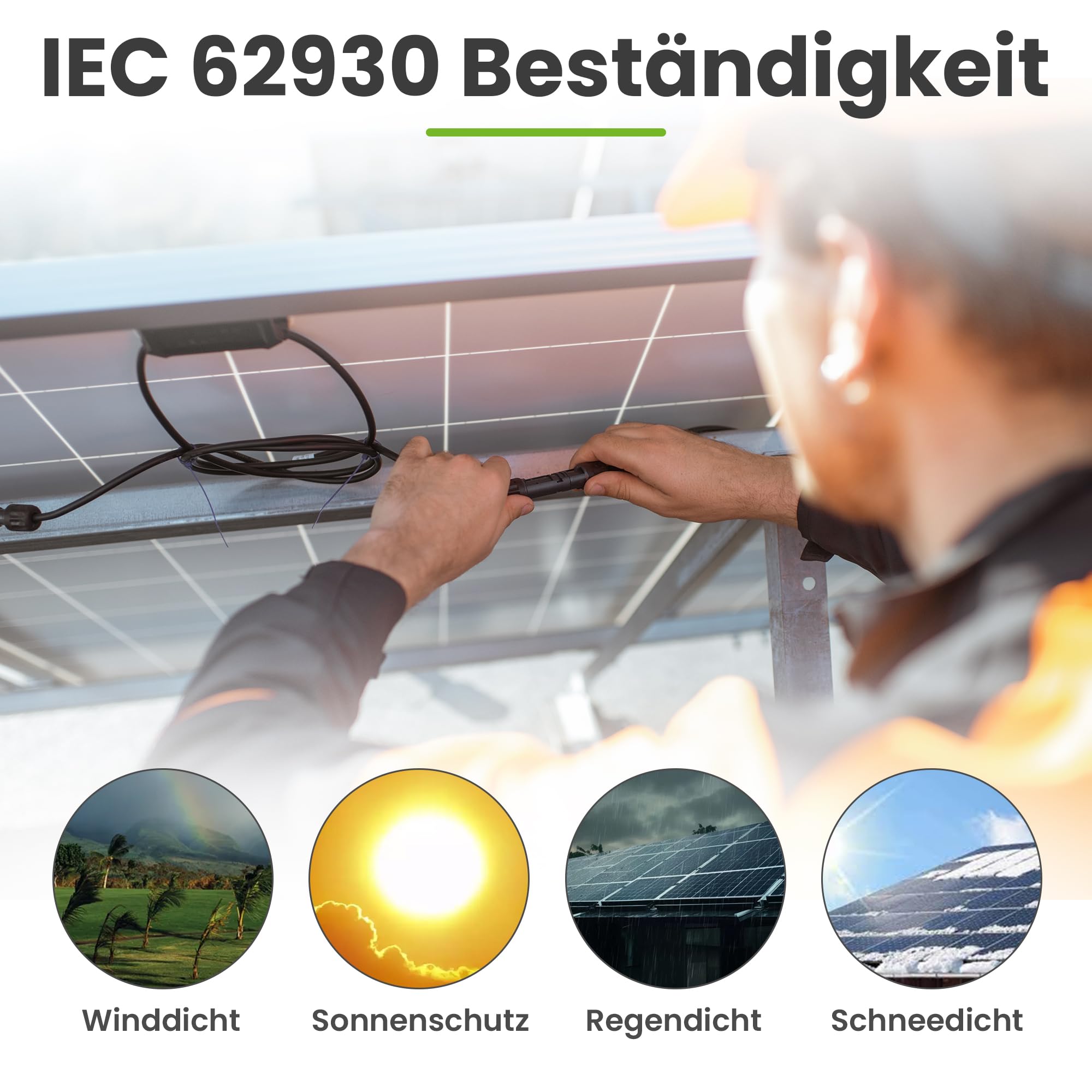 Offgridtec Cable Solar H1Z2Z2-K 6mm², Cable de Cobre Unipolar para Sistemas Fotovoltaicos, Resistente a UV y a la Intemperie, Libre de Halógenos, Conforme a IEC 60228 EN 50618 (20m, Negro)
