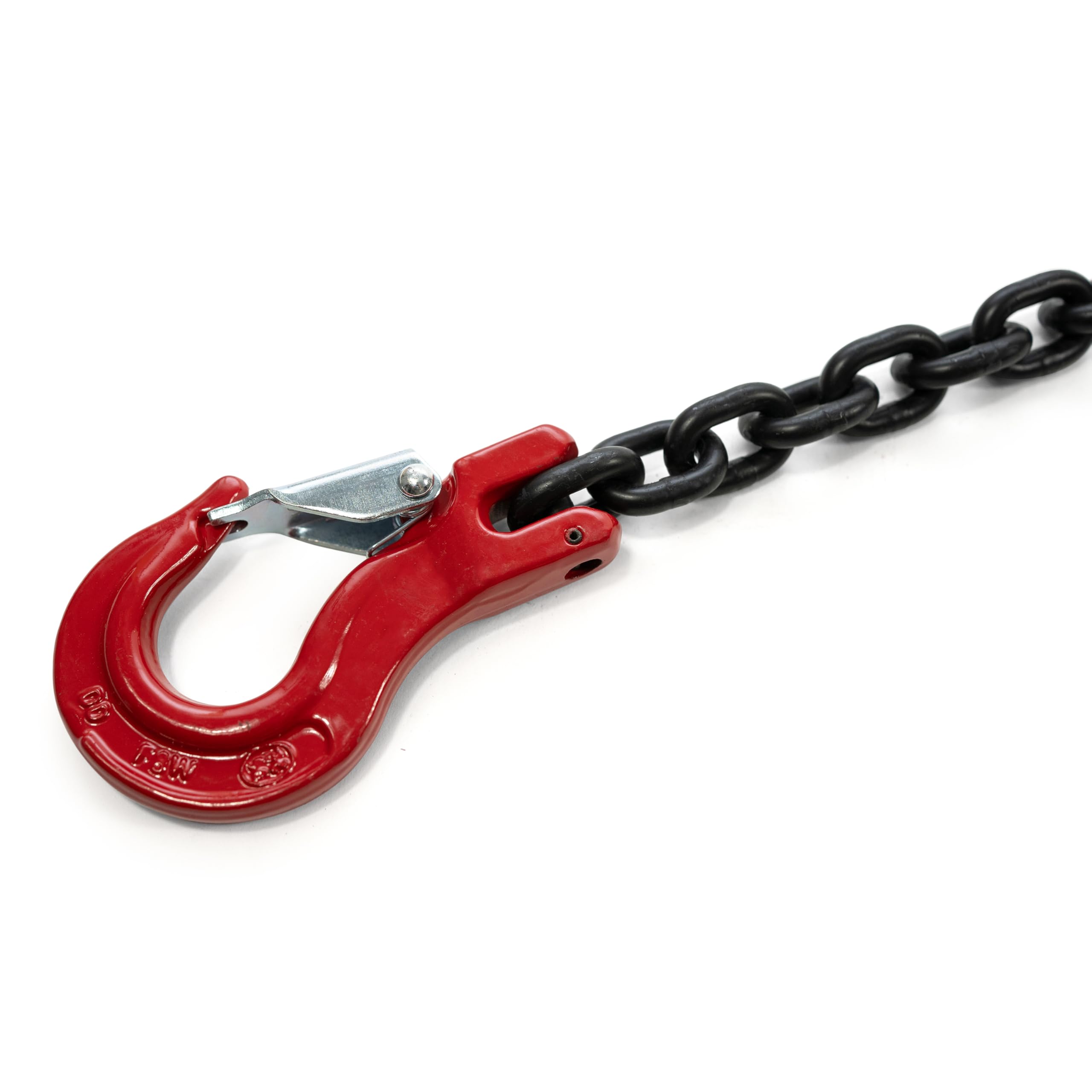 Dolezych DoKett 1-Strang Kettengehänge, Güteklasse 8, 1 m Länge, Kette für Kräne, mit Gabelkopfhaken, 1120 kg Tragfähigkeit