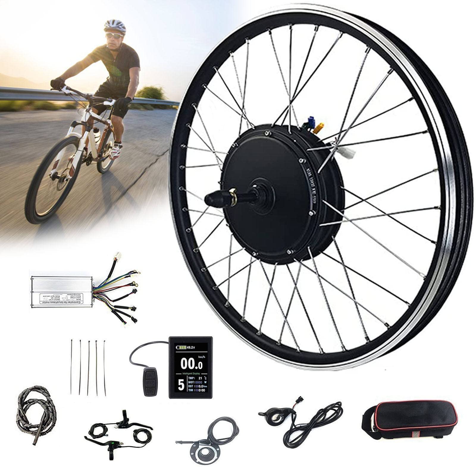 Zestaw do konwersji roweru E z wolnym kołem tylnym do opon 20"/ 24" / 26"/ 27,5" / 28"/ 29" / 700C, zestaw do roweru elektrycznego Zestaw do konwersji roweru elektrycznego Ebike 36V/500W-20inch