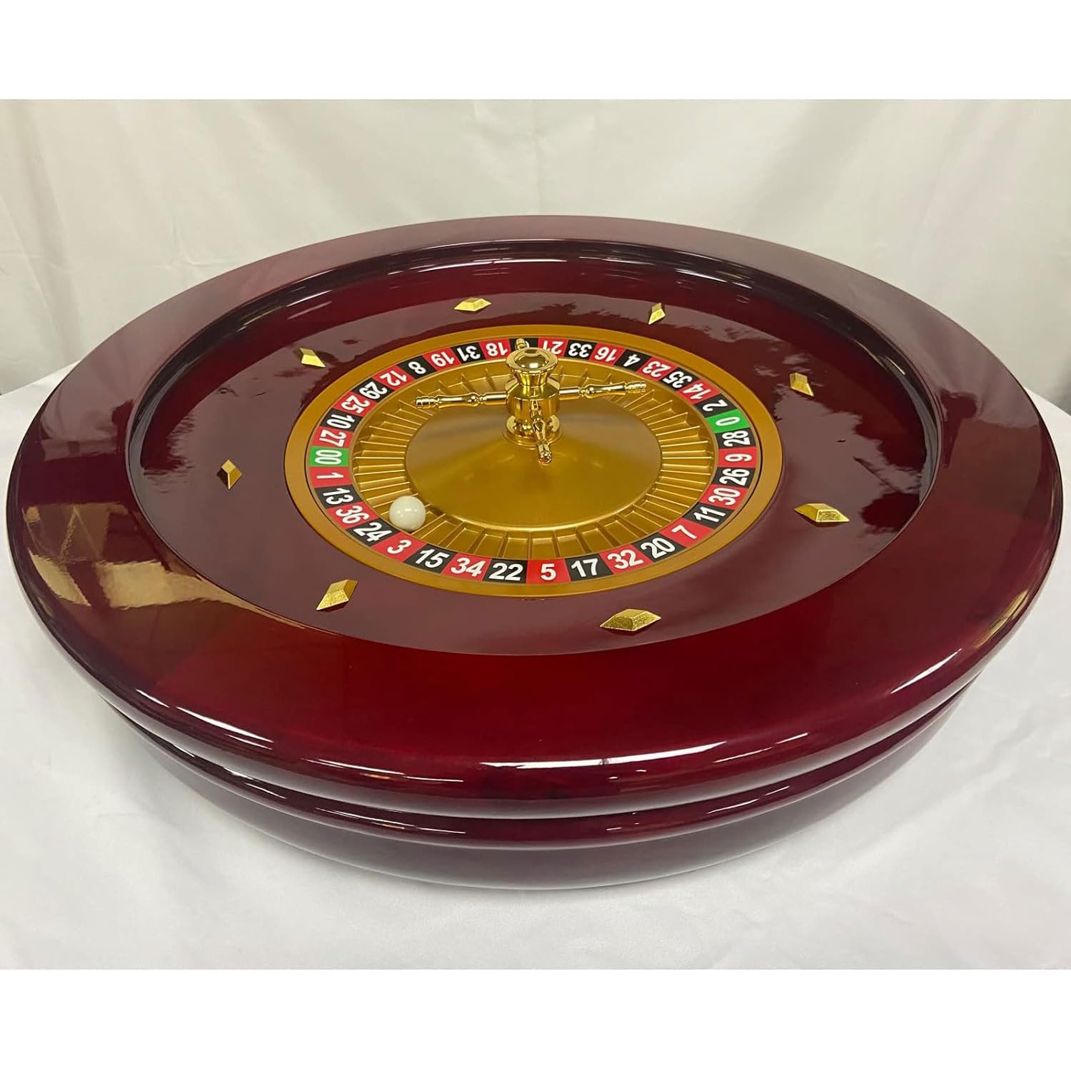 Juego de Ruleta de Lujo de 20 Pulgadas - Rueda de Grado Casino Con 2 Bolas - Juego de Mesa de Ocio Para Noches de Casino en Casa