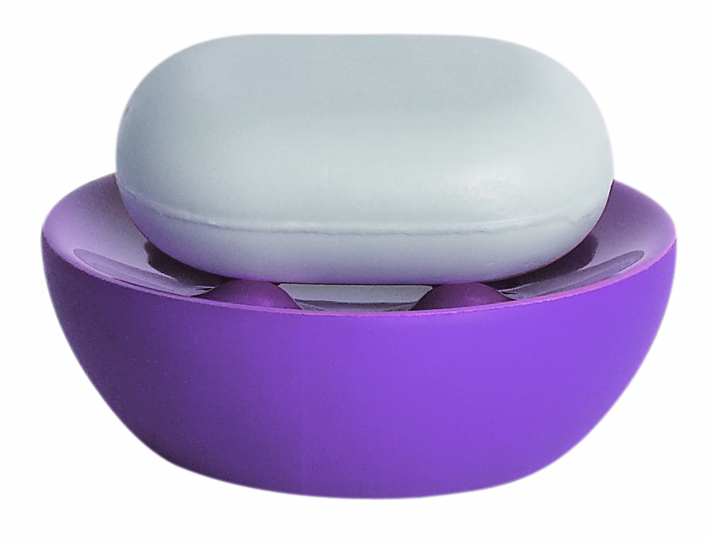 Spirella Bowl Rubber Dolomite Soap Dish, Grape
