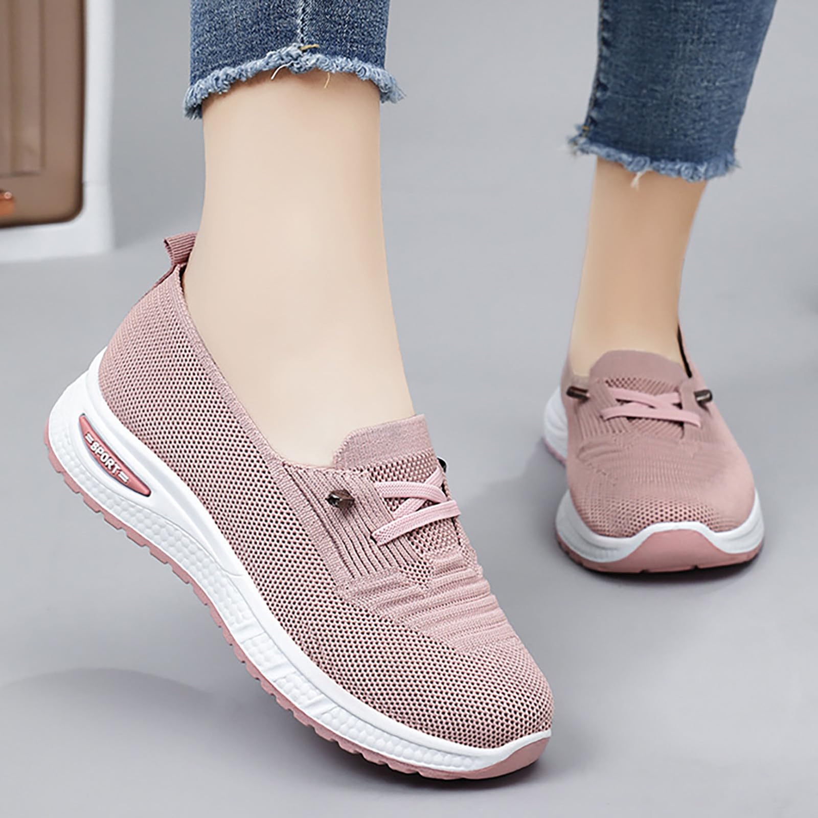 Zapatos casuales para mujer, transpirables, cómodos, para mamá media