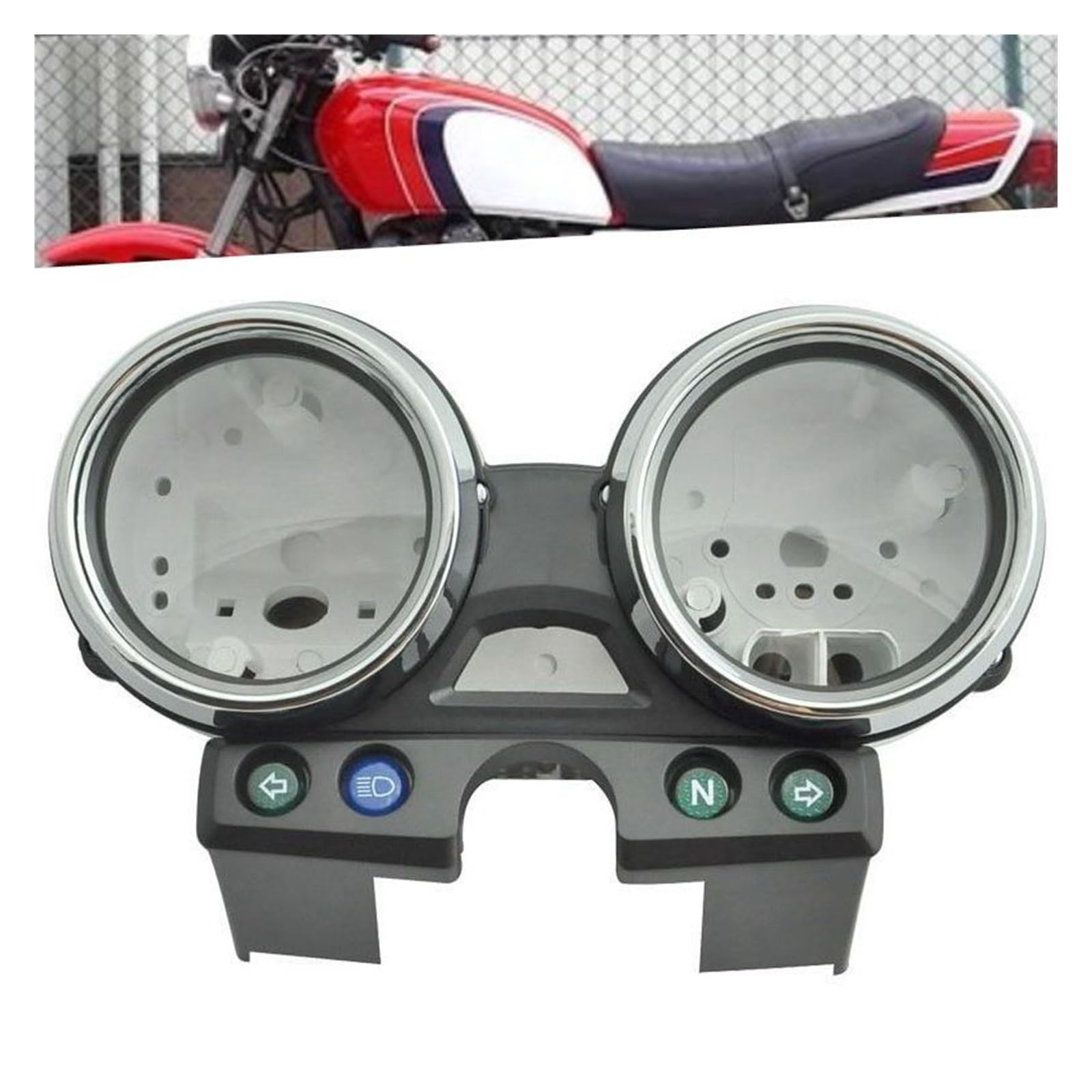 Gehäuse für Motorrad-Drehzahlmesser Für Kawasaki ZRX400 ZRX750 1100 1200 Motorrad-Tachometer Tachometer Kilometerzähler Instrumententafel Außenschale