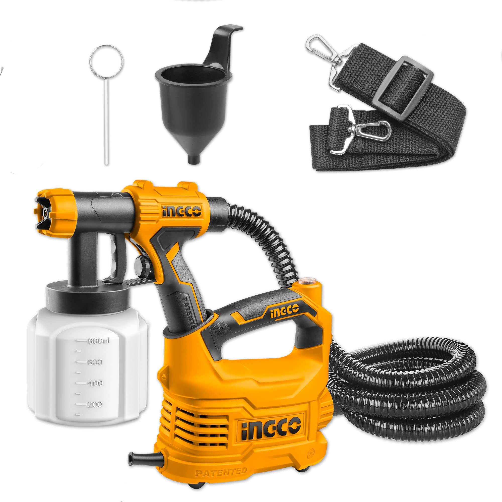 INGCO HVLP Fence Paint Sprayer, with 3 Spray Patterns, and 3 Nozzle Sizes for Painting Ceiling, Fence, Cabinets (B0B3X5BFFX) Amazon Price History, Amazon Price Tracker