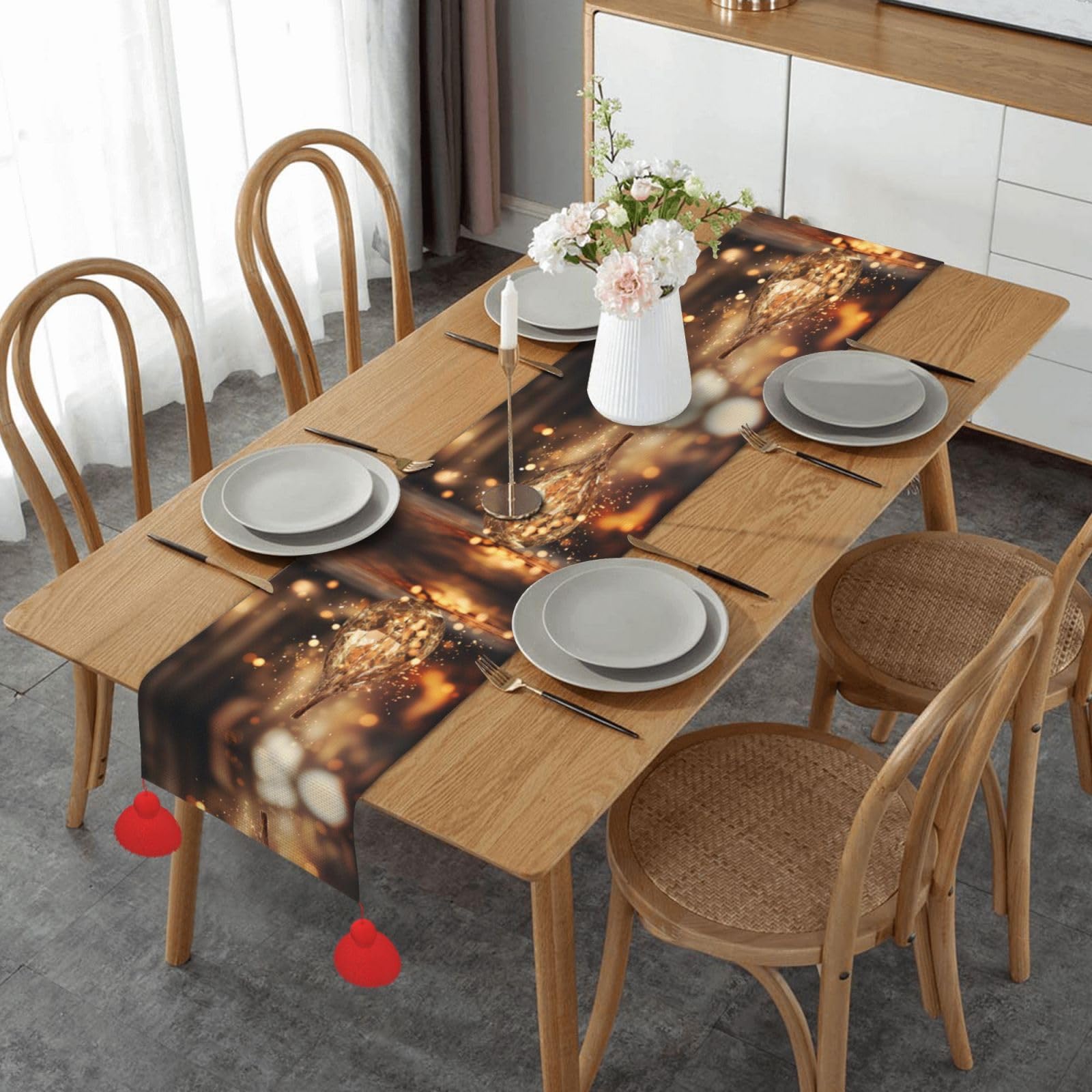 Chemin de table diamant brillant pour sublimer une table basse ou une décoration de mariage