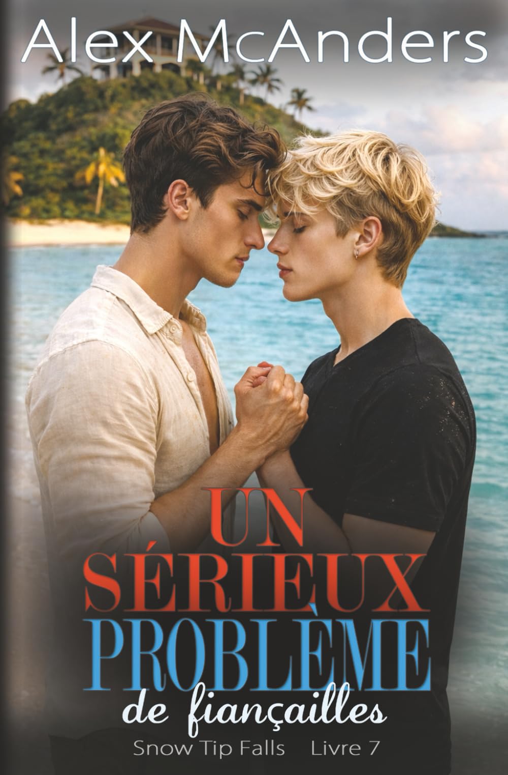 Un sérieux problème de fiançailles: novella romantique M/M nerd/jock (Snow Tip Falls)