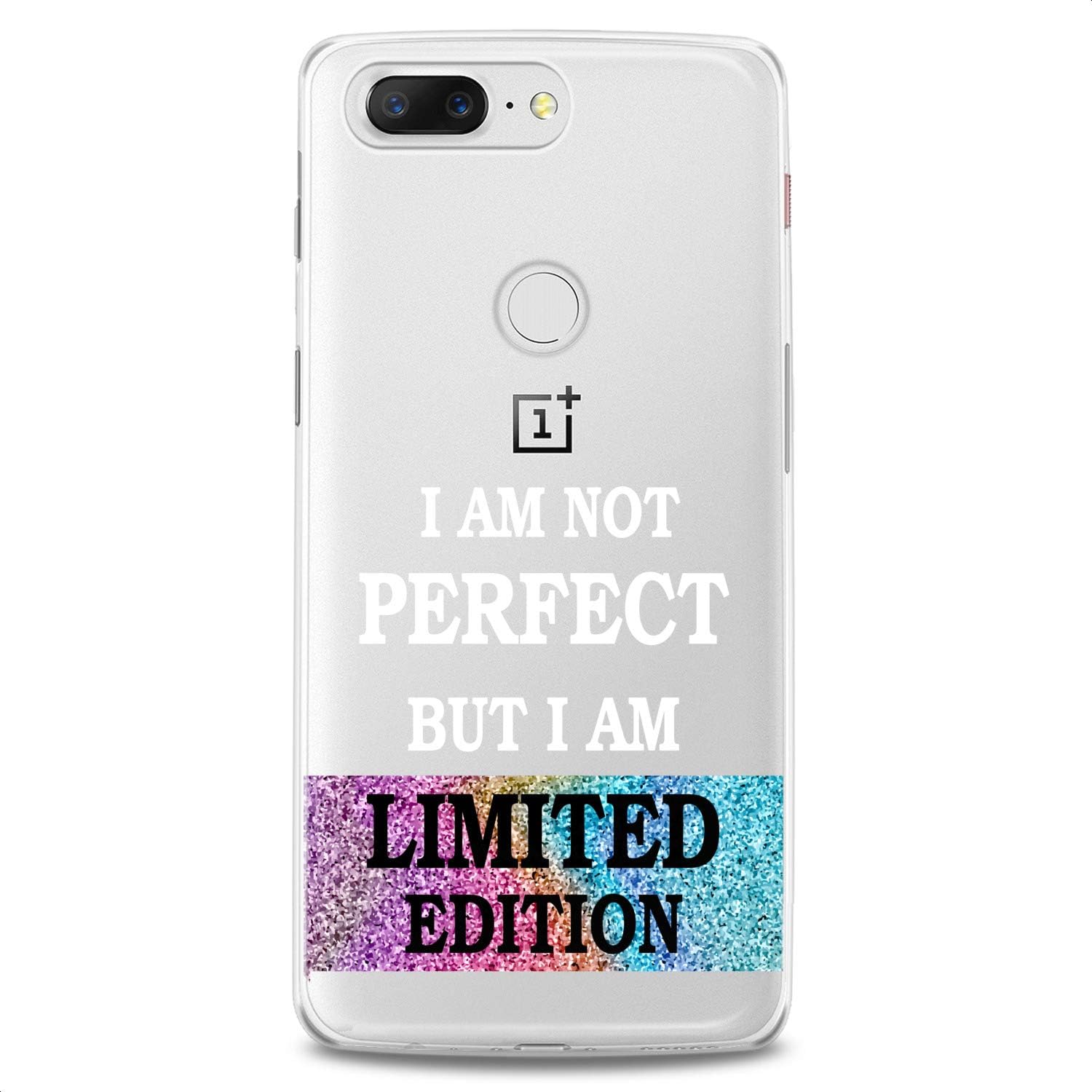 TPU Case Compatible for OnePlus 10T 9 Pro 8T 7T 6T N10 200 5G 5T 7 Pro Nord 2 Brave Quote Print Design Cute I'm Not Perfect But Limited Edition Clear Slim fit Flexible Silicone Soft Teen Girl image 3