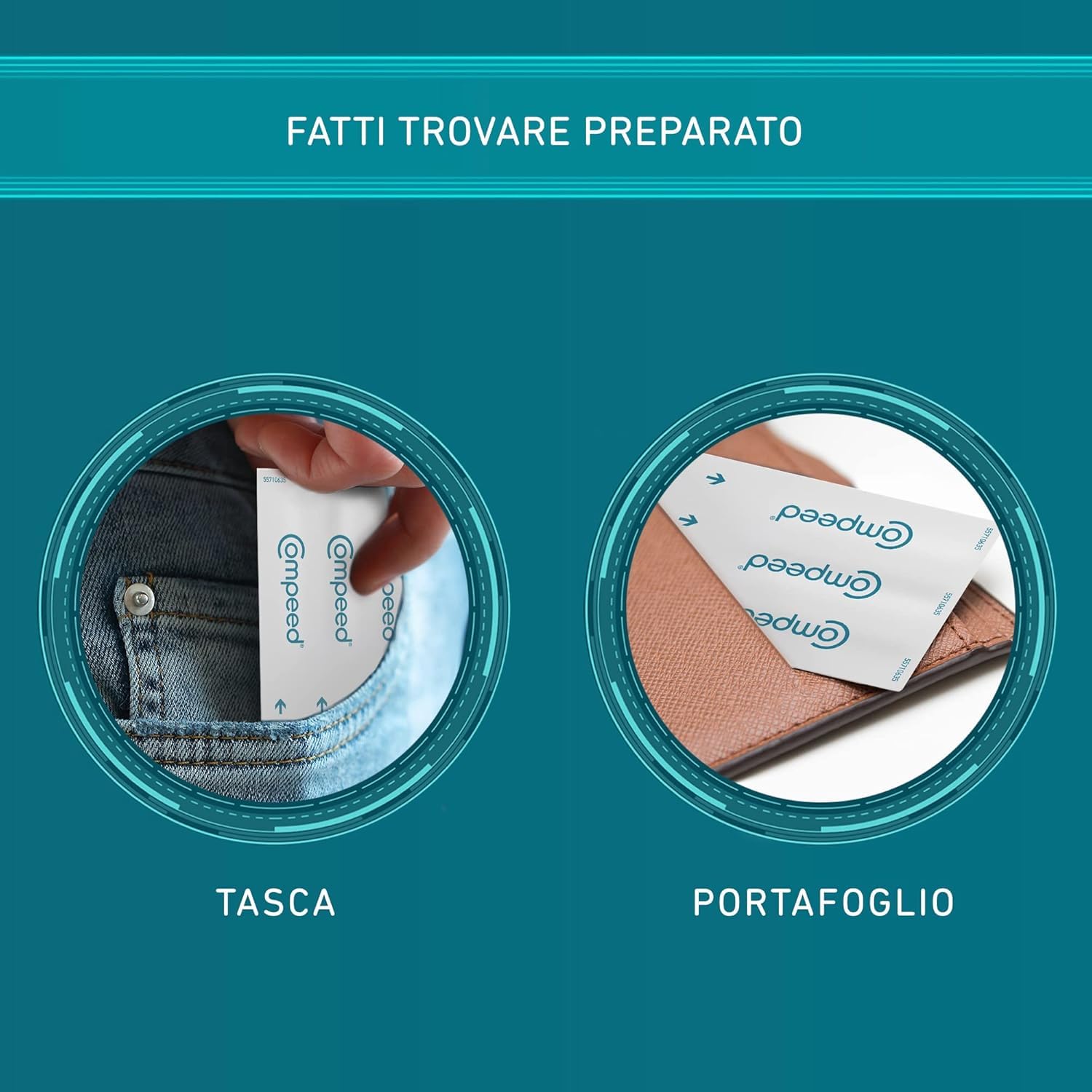 COMPEED Cerotti per vesciche. Lunga durata e resistenti all'acqua- Pack misto, 6 Cerotti. Pack 100% plastic free