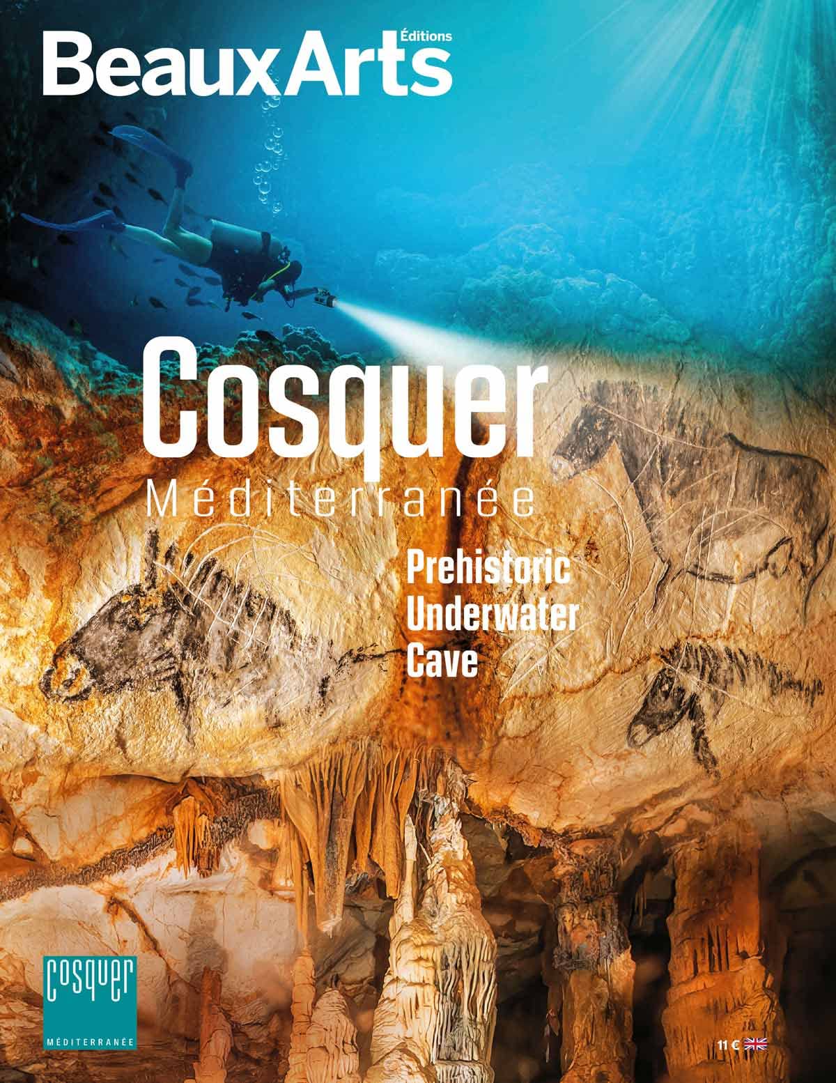 Cosquer Méditerranée livre en anglais pour tout savoir de la grotte préhistorique sous la mer