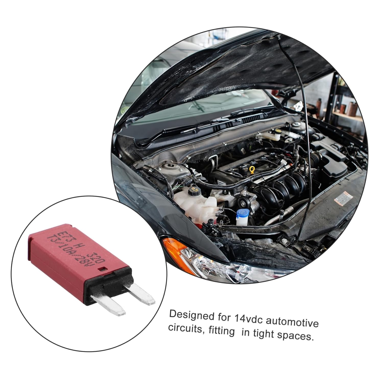 PRETYZOOM 8pcs Car Fuses Assortment Self-Recovery Low Profile Automotive Kit Mixed Negative Standard for Truck Bus