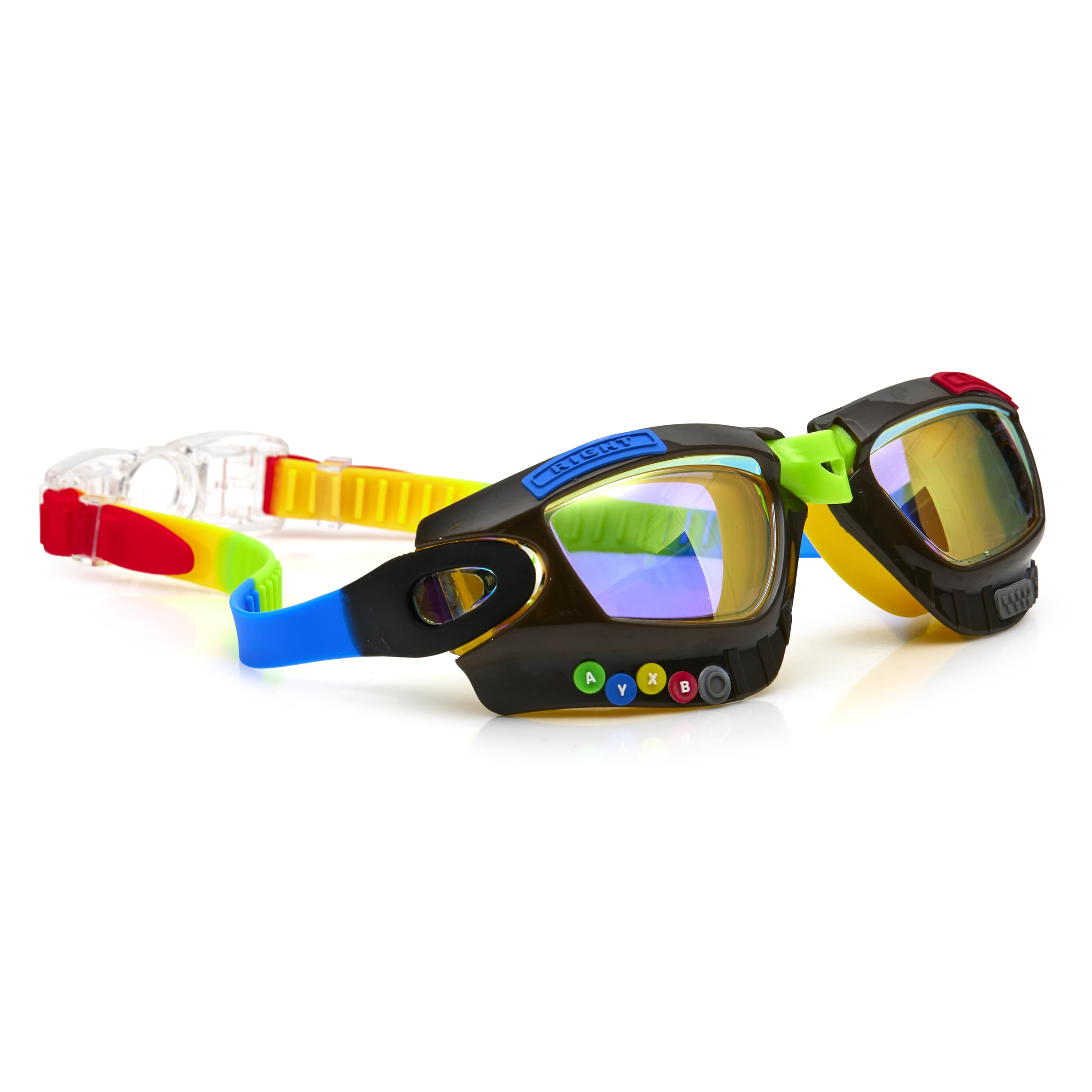 Bling2O - GAMER Jet Black, Gogle pływackie dla dzieci powyżej 6 lat