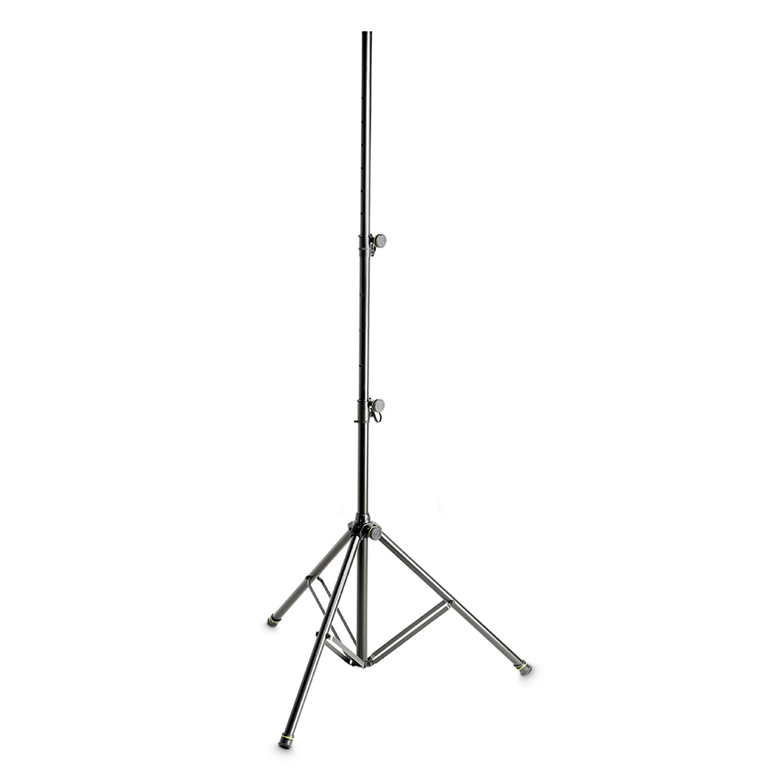 Gravity SP 5522 B - Lautsprecher- und Lichtstativ mit Zwei Auszügen, 30 kg Tragkraft, 3 m maximale Höhe, schwarz
