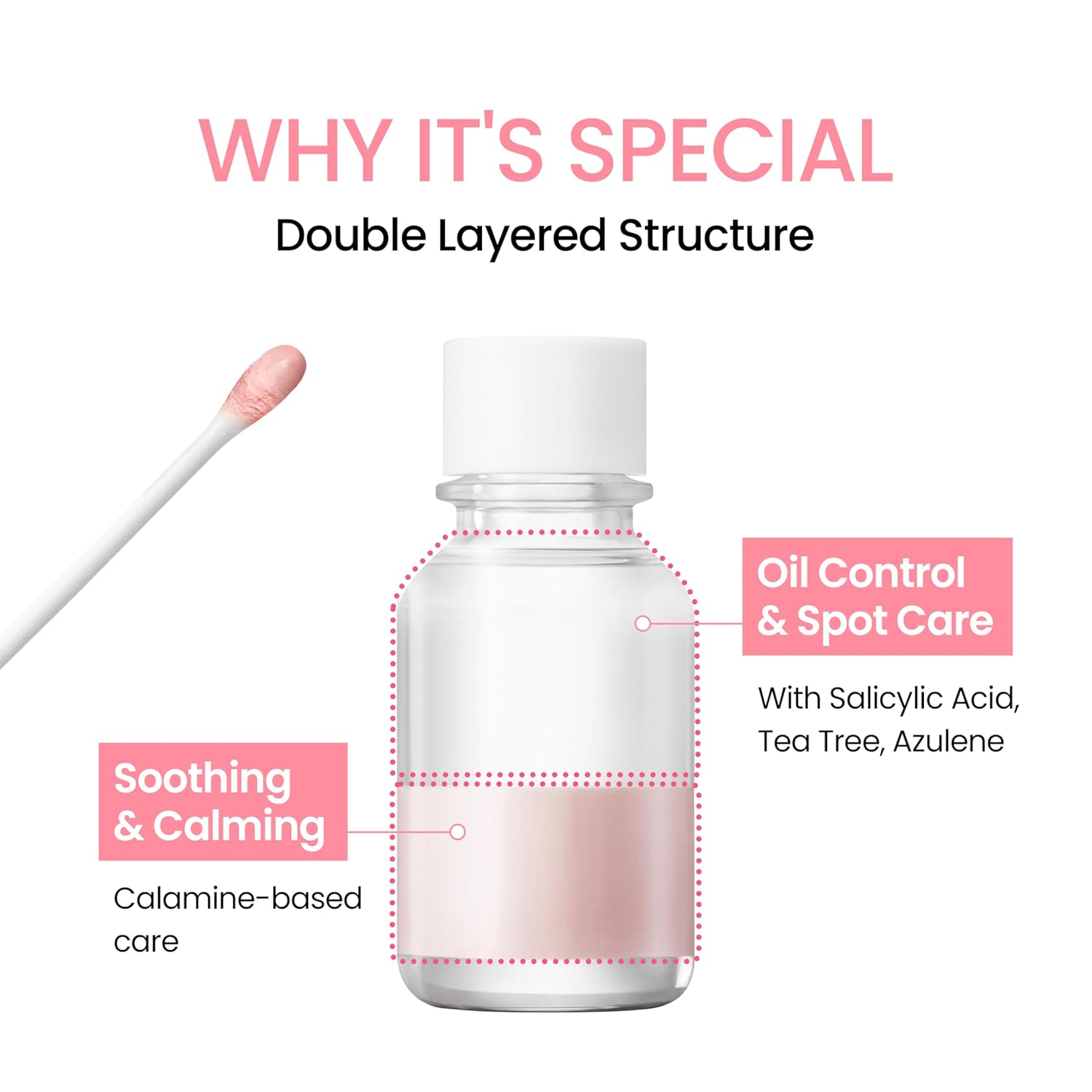 NEOGEN A-Clear Soothing Pink Eraser, Spot Care, Blemish Care, Korean Skin Care, Pink Pimple Drying Power, Calamine Powder, Nighttime Spot for Face and Skin (0.50 Fl Oz) - Image 4