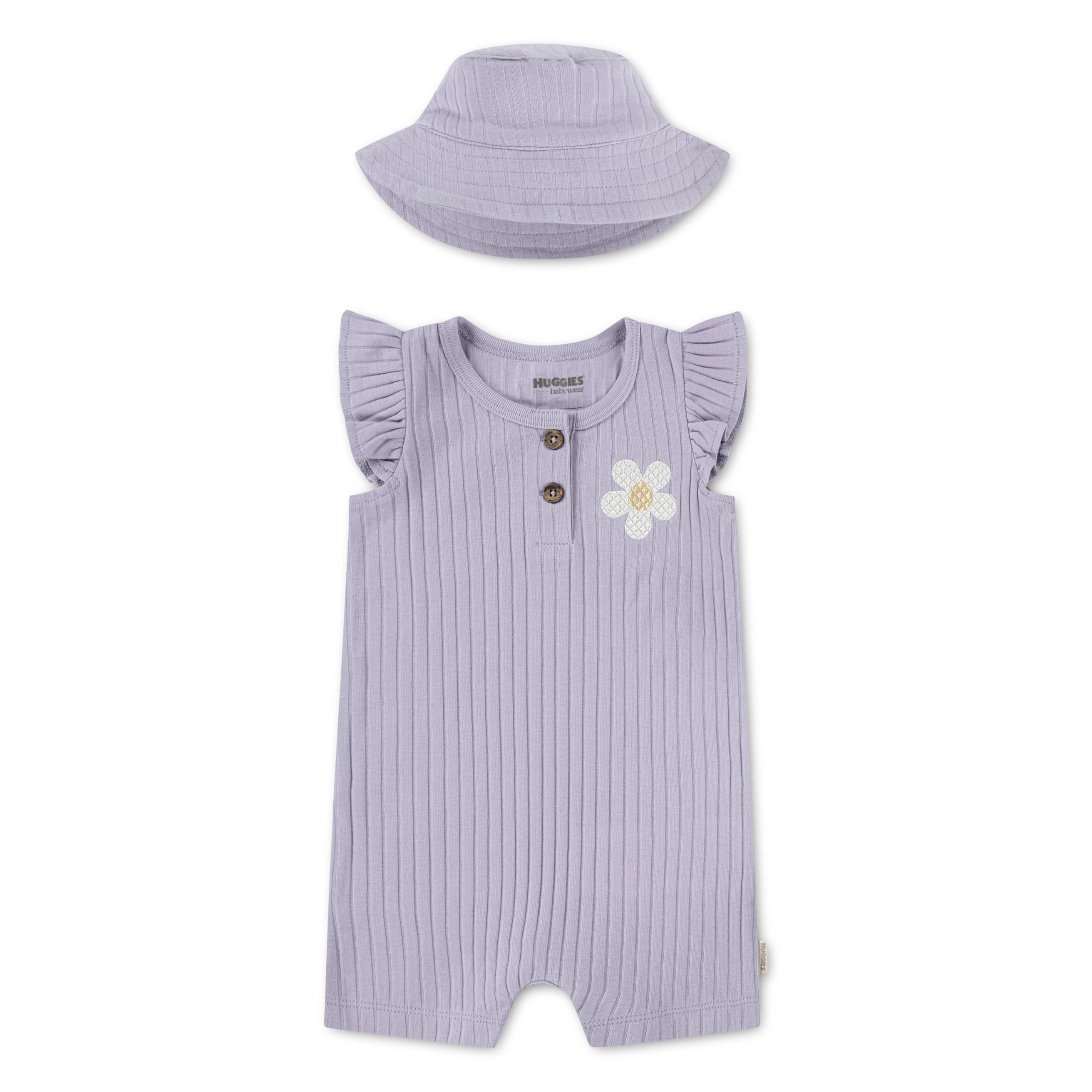 HUGGIES Baby - Mädchen Z3306 HUGGIES Strampler und Mütze (2er Pack)