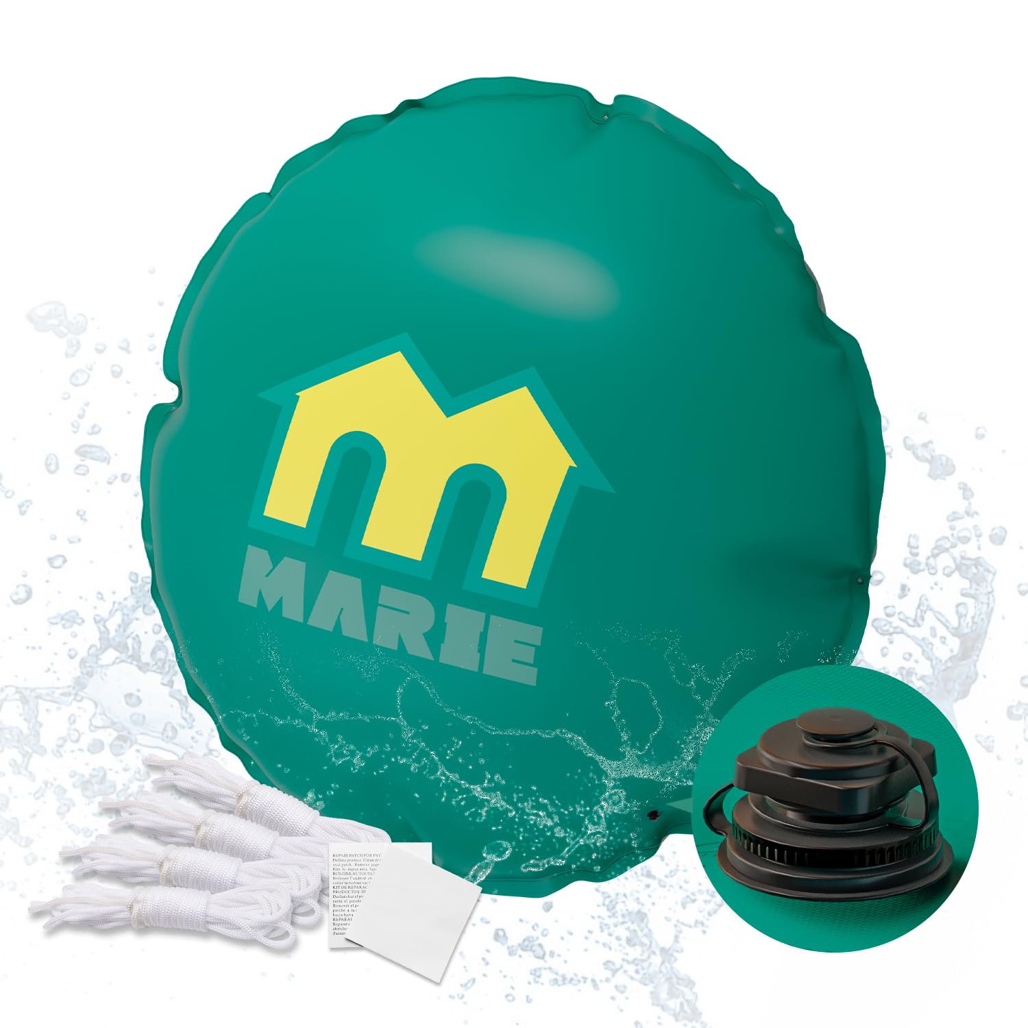 MARIE Poolkissen Winter Ø 300 cm (für Ø300-400cm Pools) - Luftkissen Winterfest Frostschutz bis -20°C - Robuste Schwimmbadabdeckung - Kältebeständig, Flexibel & Langlebig - gegen Risse und Brüchigkeit