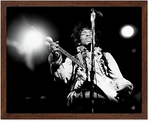 Miniatura 7 de Poster Master Estampado de festival pop – Póster de guitarrista – Arte de fotografía en blanco y negro – Diseño de pared de músico de rock and roll