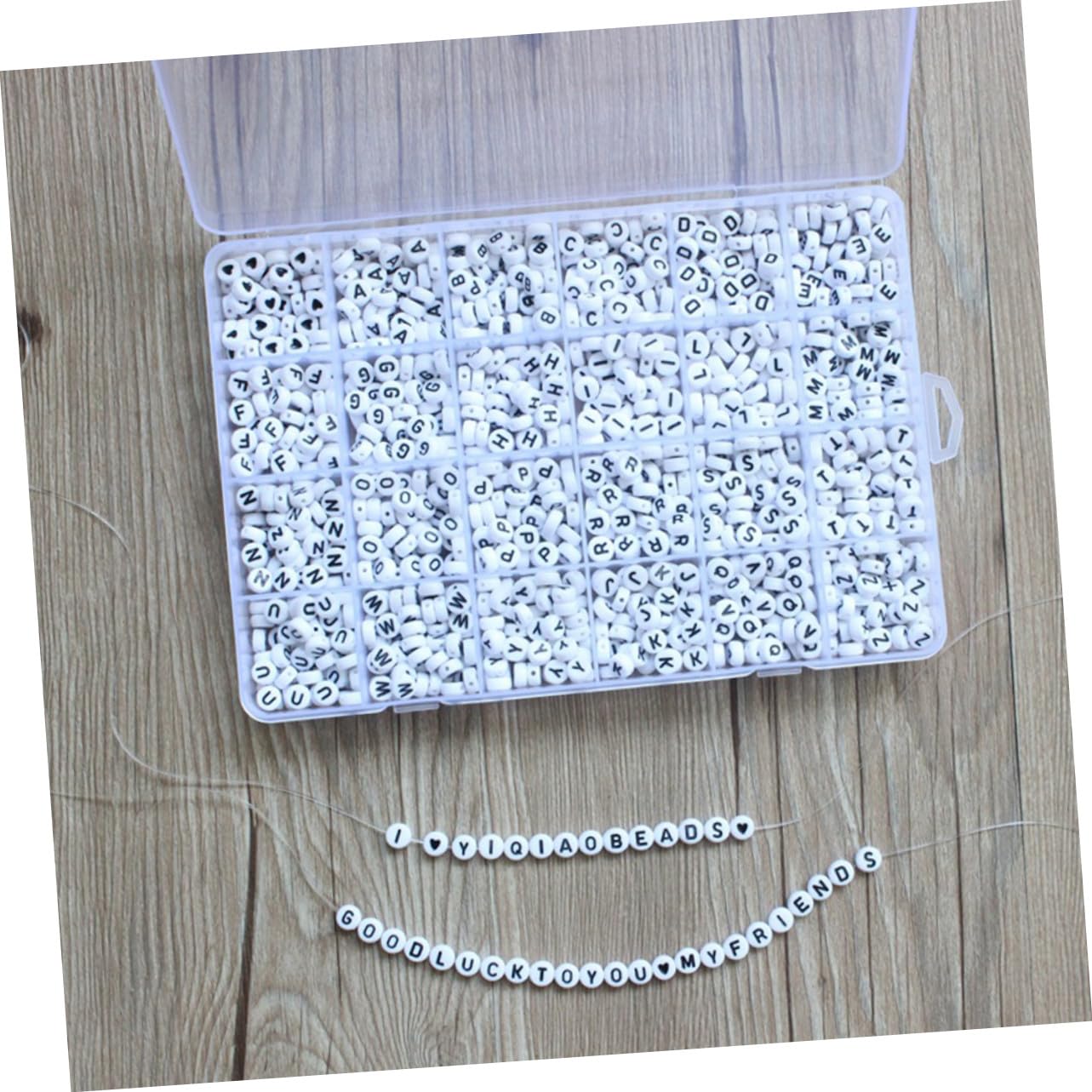 Set Perline Irregolari Acriliche DIY 4000 Pezzi 4 Mm