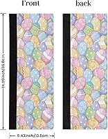 Vista 2 de Pardick Juego de 2 cubiertas para manija de puerta de refrigerador con diseño de huevo de Pascua, asas lavables para cocina, protector de decoración