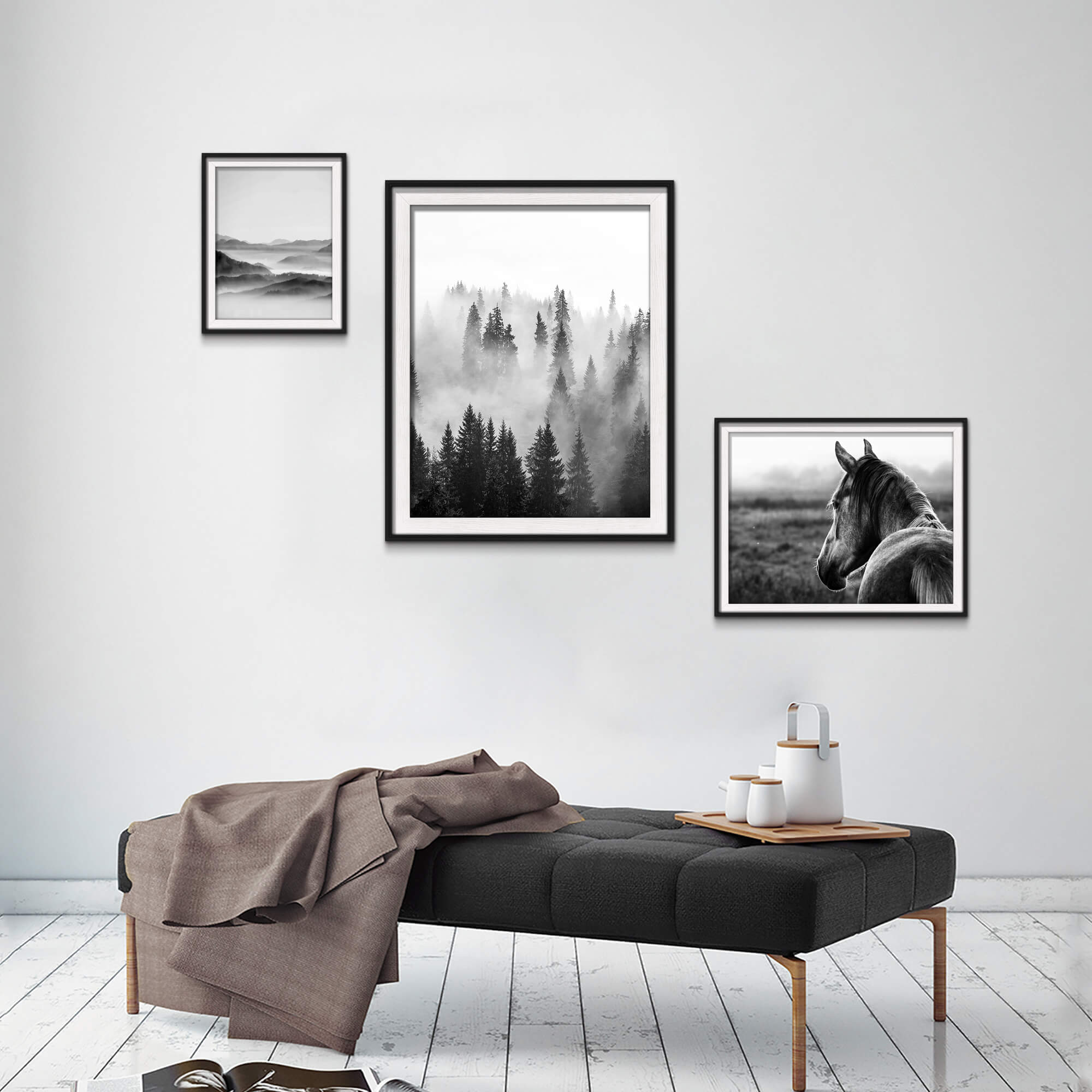 Amazon.com: SunFlax Natural Landscape Framed Wall Art - Mysterious