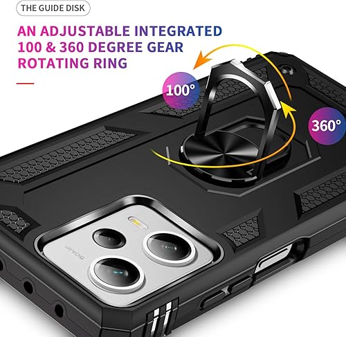 Miniatura 5 de Funda para Xiaomi redmi Note 12 Pro Plus 5G con protector de pantalla, soporte delgado protección militar a prueba de golpes Armor Defender Funda