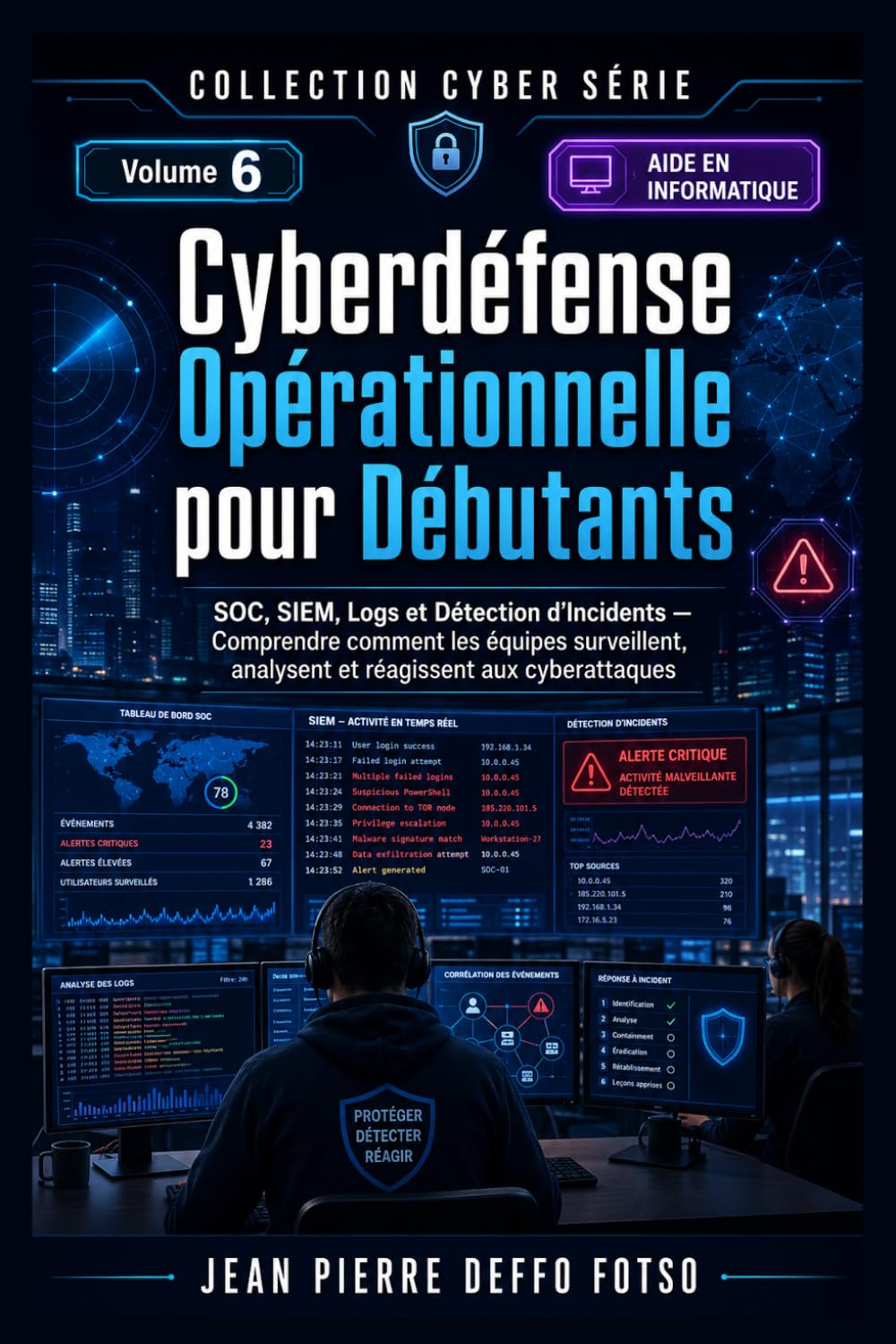 Cyber Serie Volume 6 : Cyberdéfense Opérationnelle pour Débutants: SOC, SIEM, Logs et Détection d’Incidents Comprendre comment les équipes ... aux cyberattaques (Cyber Serie de 0 à Expert)