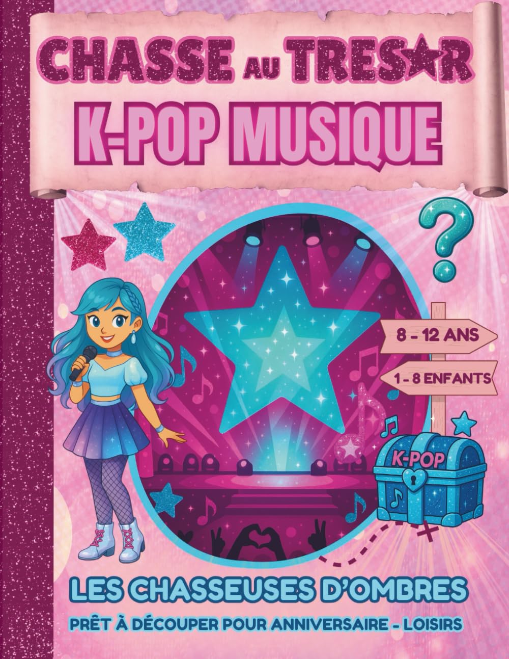 Chasse au Tresor - K pop musique: Chasse au Tresor Enfant Anniversaire 8 – 9 – 10 -11 - 12 ans / Prêt à découper (Chasses aux trésors enfants)