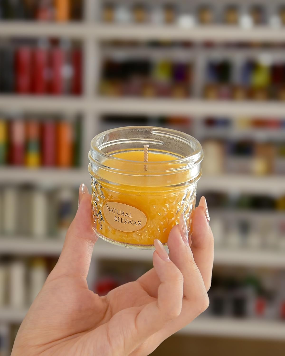 DEYBBY 3 Pack Beeswax Jar Candles Set - Beeswax Candles Gift,18 Hrs Burn - Handpour Bees Wax Candle for Dinner Home Party Spa - Image 7