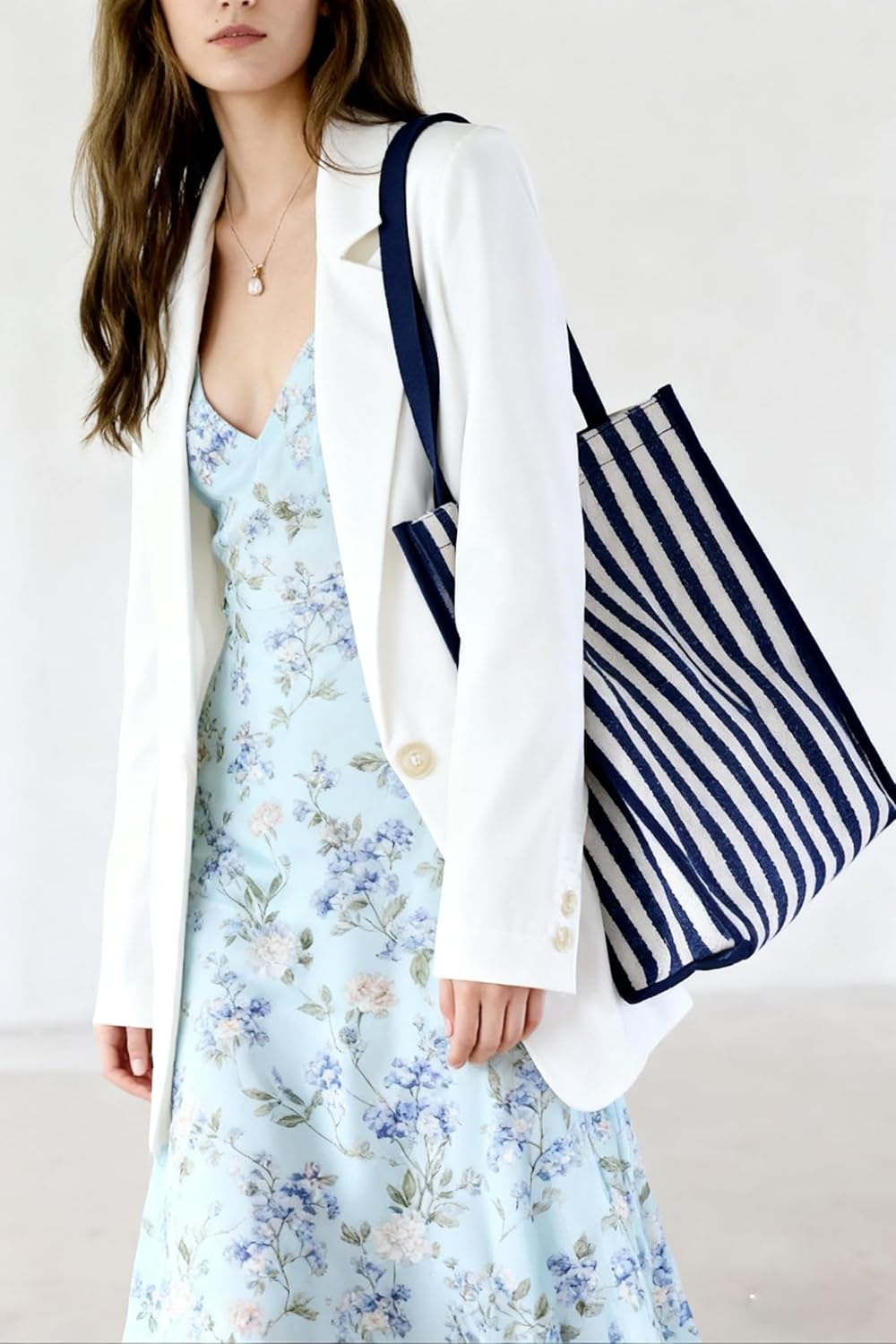 Reusable Grocery Bags Canvas Tote bags with Inner Pockets for Women Work, Beach, Travel, Shopping Grocery and More | canvas Tote Bag - Image 4