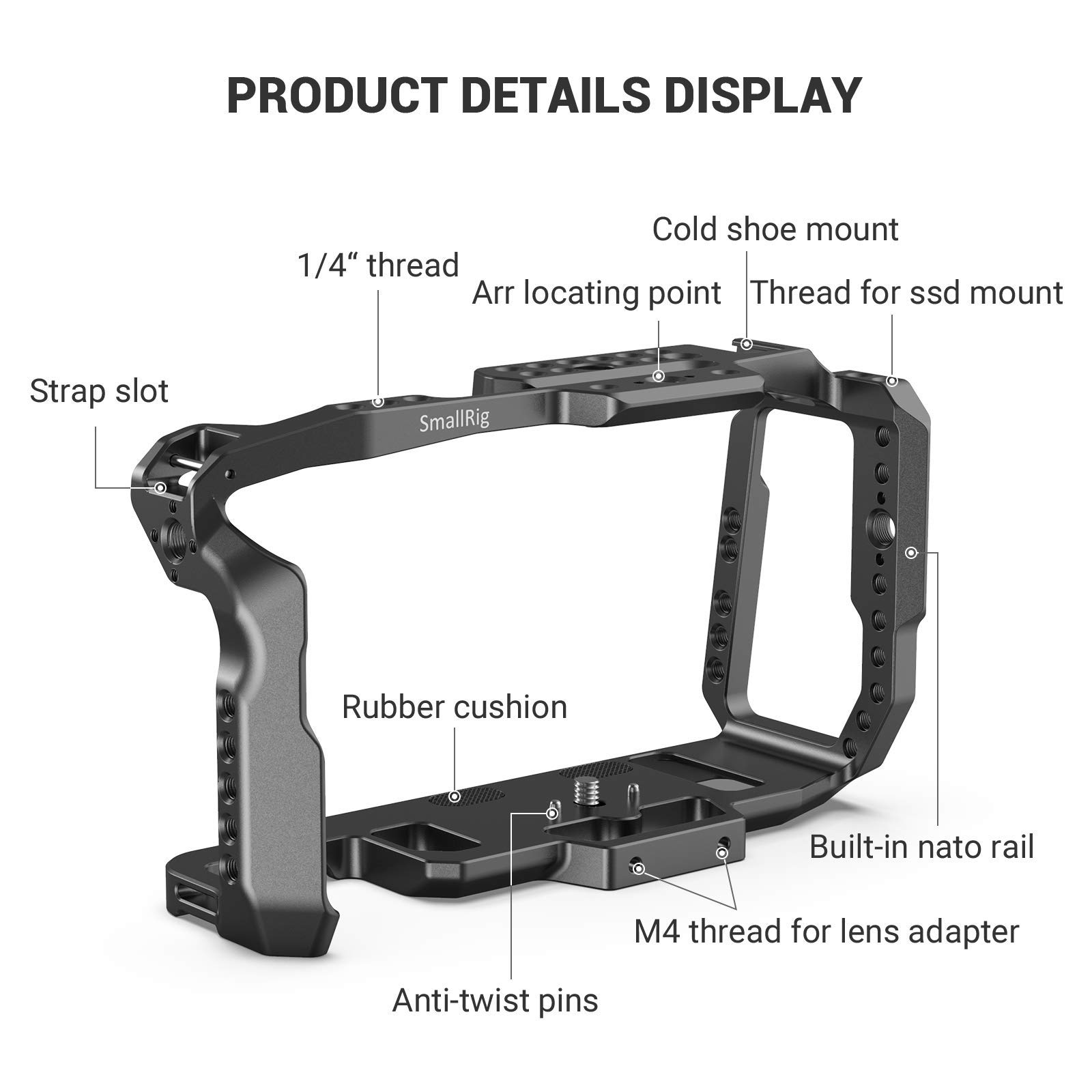Amazon.com : SMALLRIG BMPCC 4K & 6K Cage and Top Handle Grip