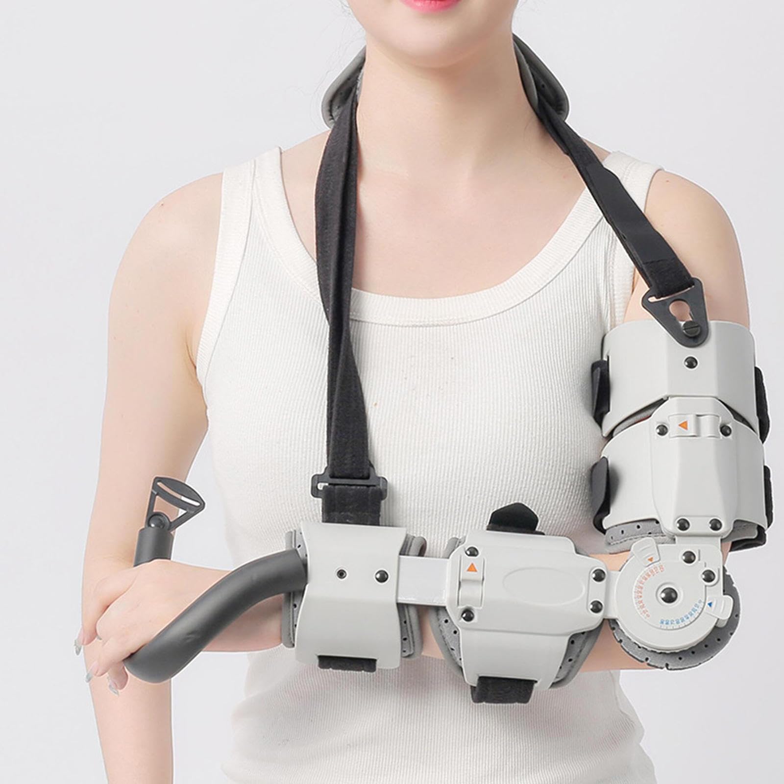 Amazon | 男性、女性向けの調整可能な肘関節ブレース、腕の骨折脱臼