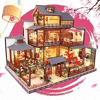 木製　ドールハウス　ミニチュア家具　セット　アンティーク調　ダイニング Amazon.co.jp: 木製 ドールハウス ミニチュア家具 セット