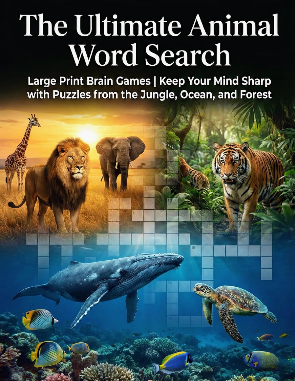 The Ultimate Animal Word Search: Large Print Brain Games | Keep Your Mind Sharp with Puzzles from the Jungle, Ocean, and Forest