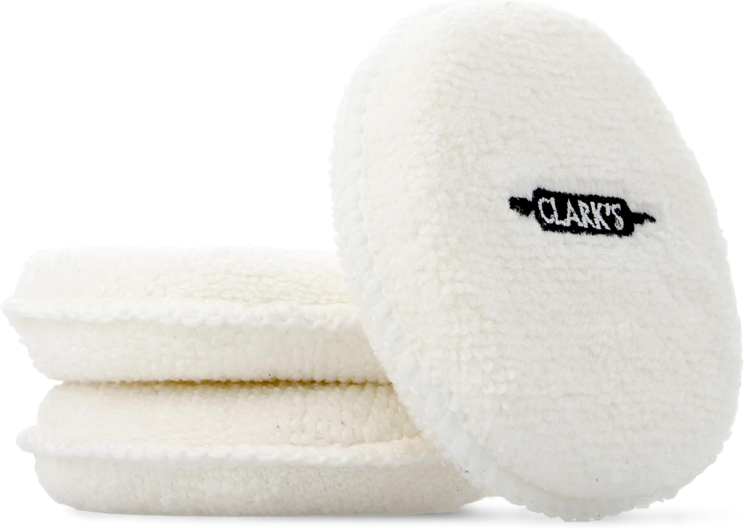 CLARK'S 3.5 Inch Wood Conditioner, Oil & Wax Applicator 3 Pack, Reusable Microfiber & Sponge Buffing Pads for Scratch Free Cutting Board, Cast Iron Maintenance, Machine Washable for Long Term Use