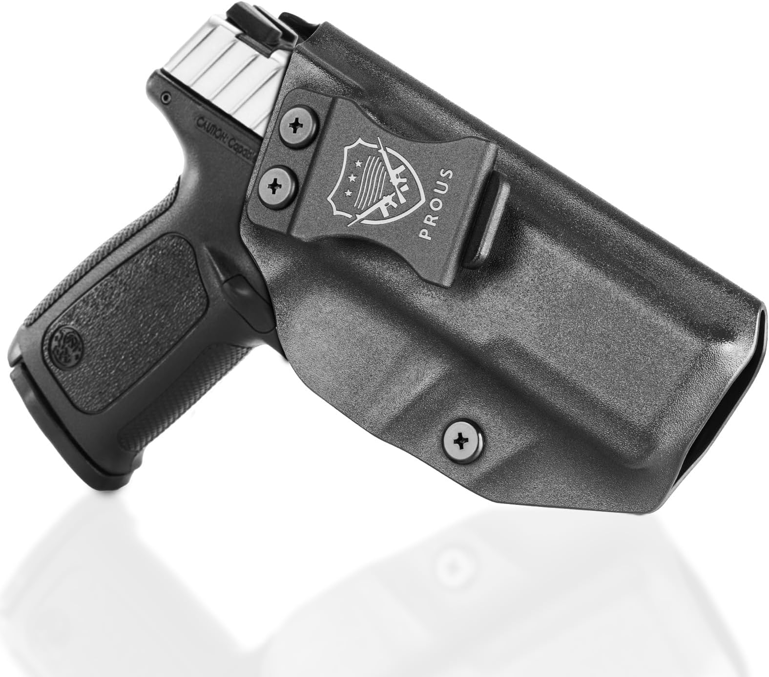 PROUS IWB Kydex Holster - Fits S&W Bodyguard 2.0/ SD9 VE & SD40 VE/M&P Shield Plus, Sig P238/ P938, Springfield XD-S 3.3 & XD-S MOD.2 OSP 3.3, G48, LCP II/2, Adjustable Cant & Retention, Right