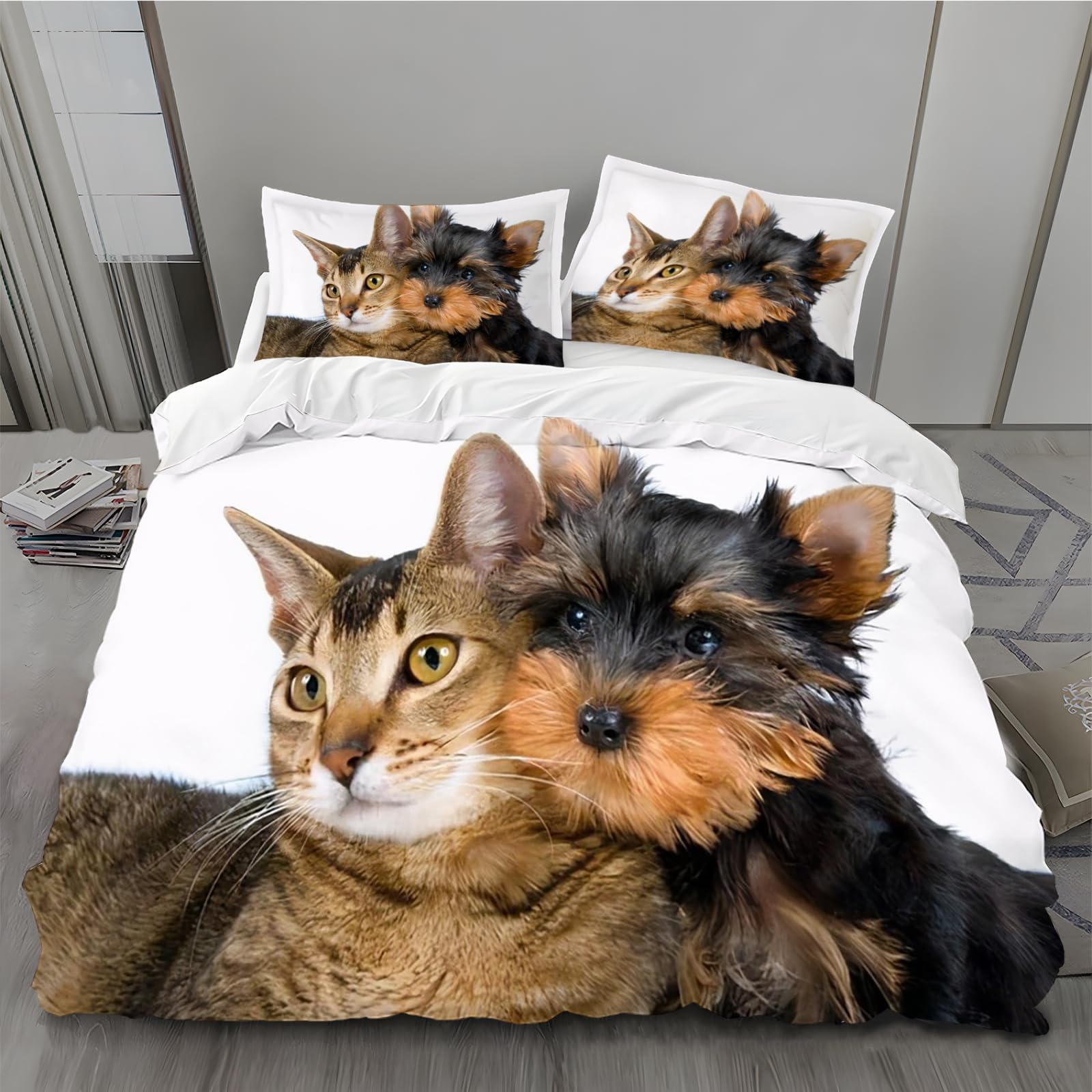 MLUNKQAIL Copripiumino 260x240 Yorkshire Terrier Copripiumini