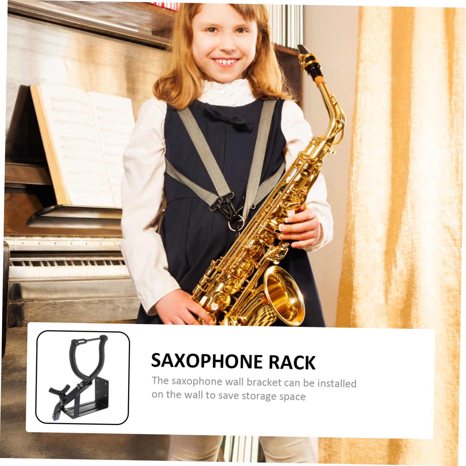 YARNOW Saxofono Portatile Compatto per Saxofono Tenore Design Ergonomico e per Musicisti e Appassionati Jazz