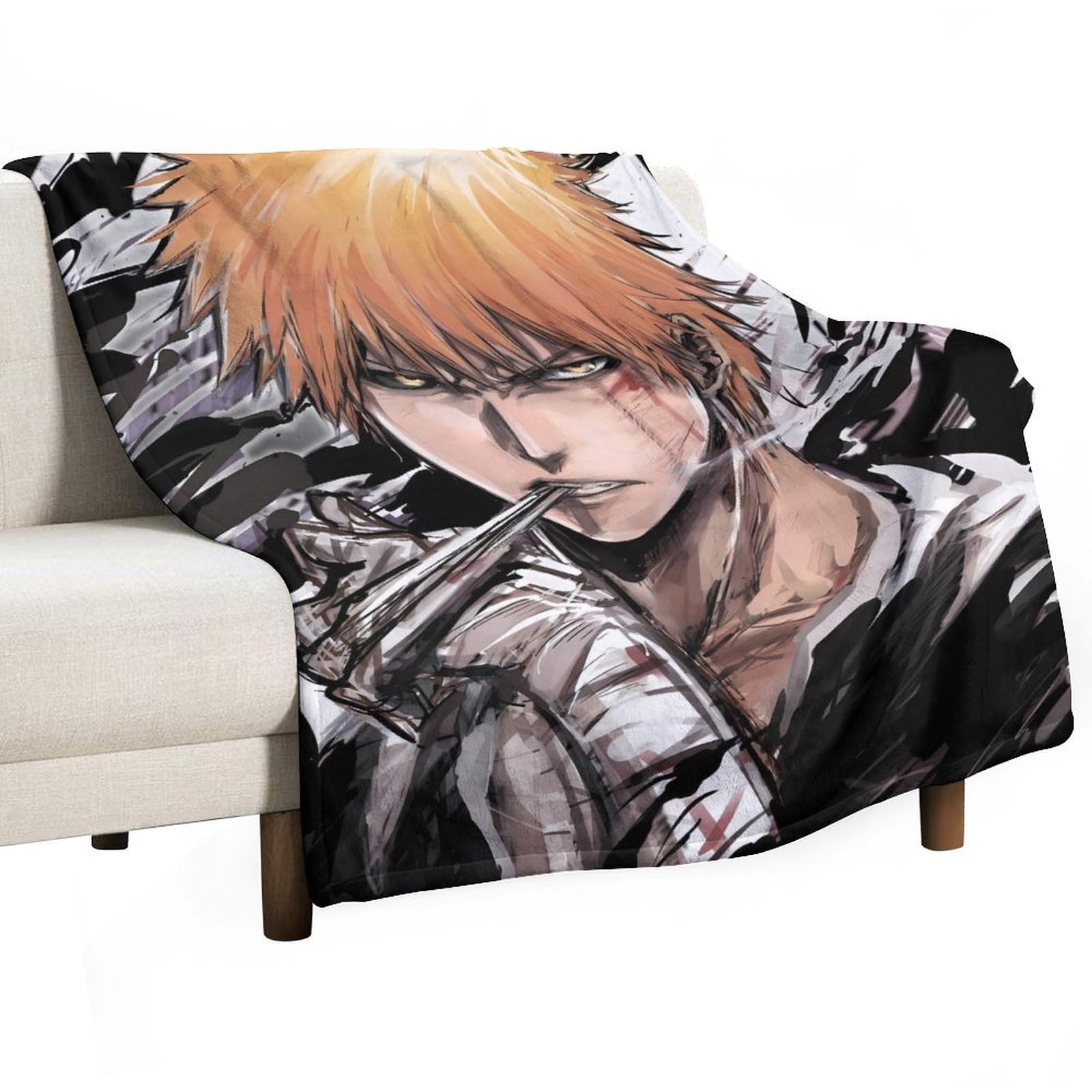 Bleach Bleach Ichigo Anime Throw Blankets Flannel Fleece For Couch