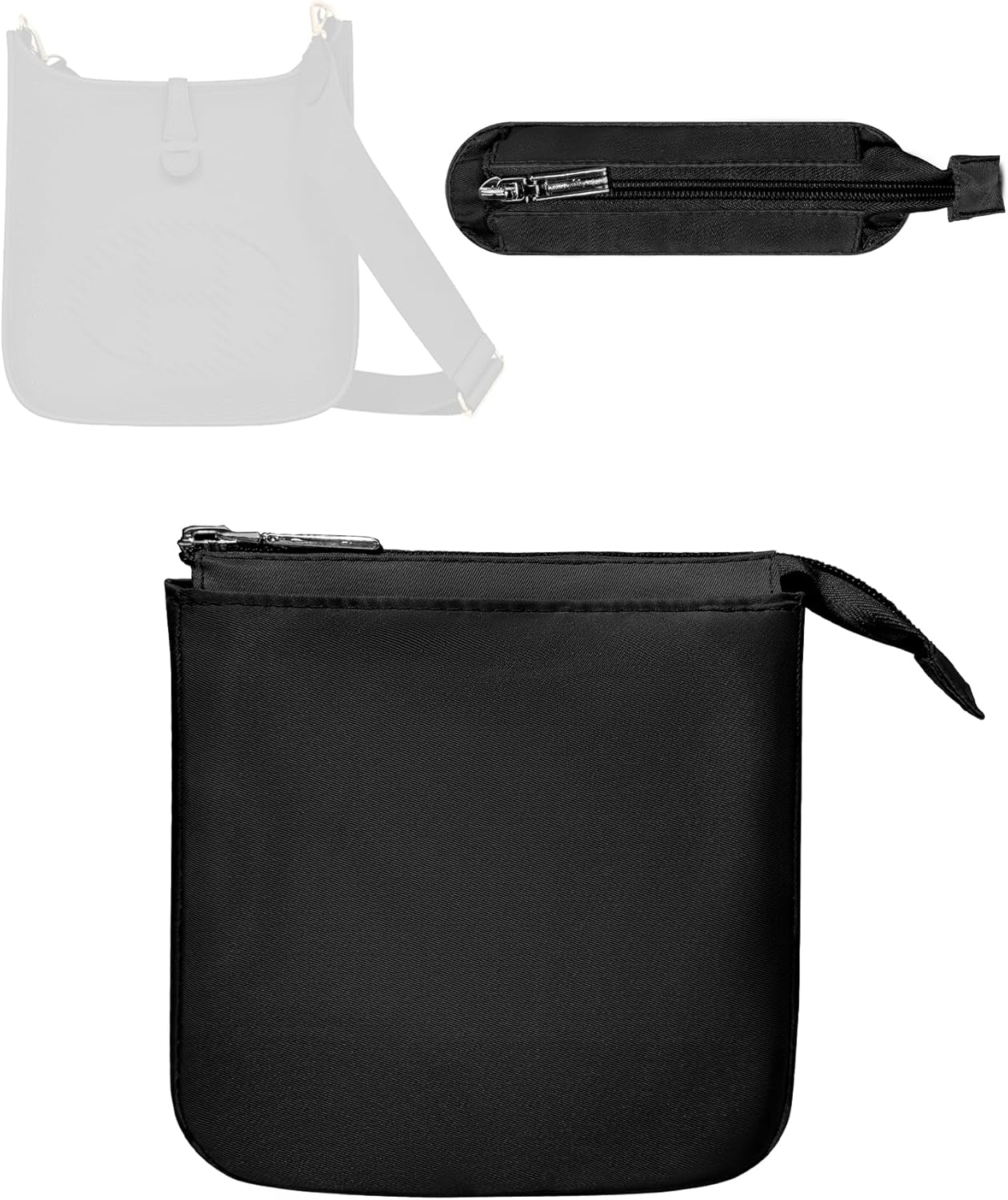 Purse Organizer Insert, Nylon Inner Liner Bag Fit for Evelyne 16/29 Slim Inside Pouch Zipper Bag Organizer Insert (Style-02, E29)