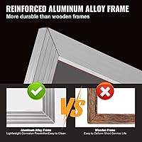 Vista 3 de VEVOR Kit de serigrafía, 6 marcos de impresión de pantalla de seda de aluminio, marco de impresión de pantalla de seda de 10 x 14 pulgadas con malla