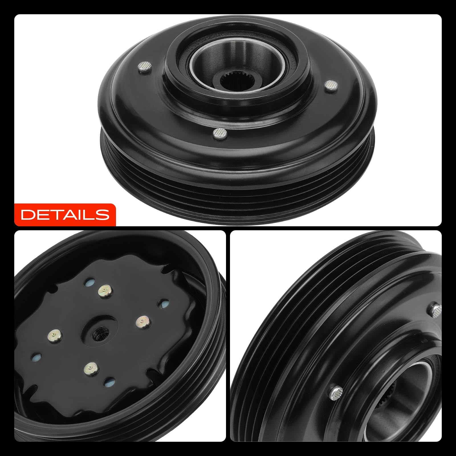Frankberg Compresor Magnético AC Compatible con A4 Avant 8E5 1.9 TDI A4 8E2 1.9 TDI A6 Avant 4B5 4B6 1.9 TDI A4 Avant 8E5 1.9 TDI q.u.a.t.t.r.o A6 4B2 4B4 1.9 TDI 8E0260805AB,8E0260805D
