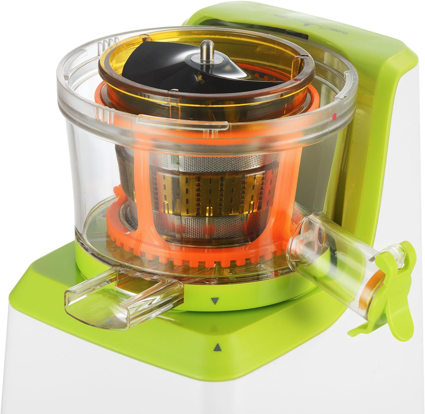 KUPPET Juicer, Slow Masticating Juicer, Higher Juicer Yield, Cold Press Juicer Machine with Quiet Motor & Reverse Function, High Nutrient Fruit & Vegetable Juice, Easy to Clean (Green&White)