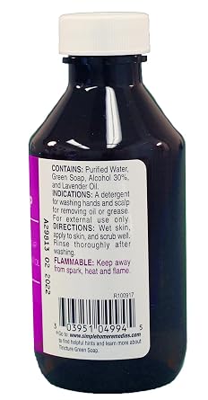 Green Soap Tincture, USP, 4 oz. Cleansing Soap.