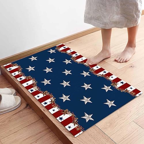 Miniatura 108 de Alfombras y tapetes de cocina Hello Fall, 2 unidades, color azul, naranja, calabaza, hoja de arce, pájaros, alfombras antideslizantes con pasillo